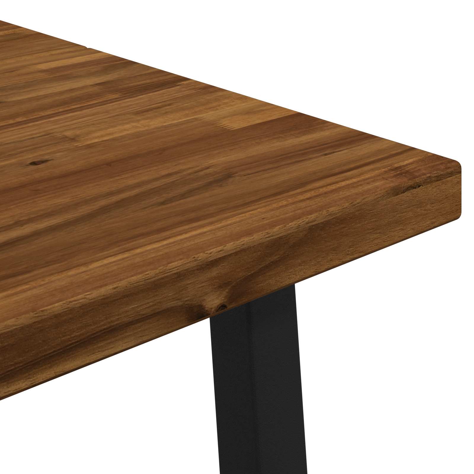 Table à manger carrée 160 x 80 x 75 cm Bois d'Acacia Massif
