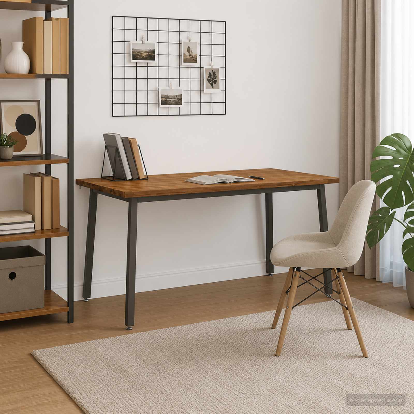 Table à manger carrée 160 x 70 x 75 cm Bois d'Acacia Massif