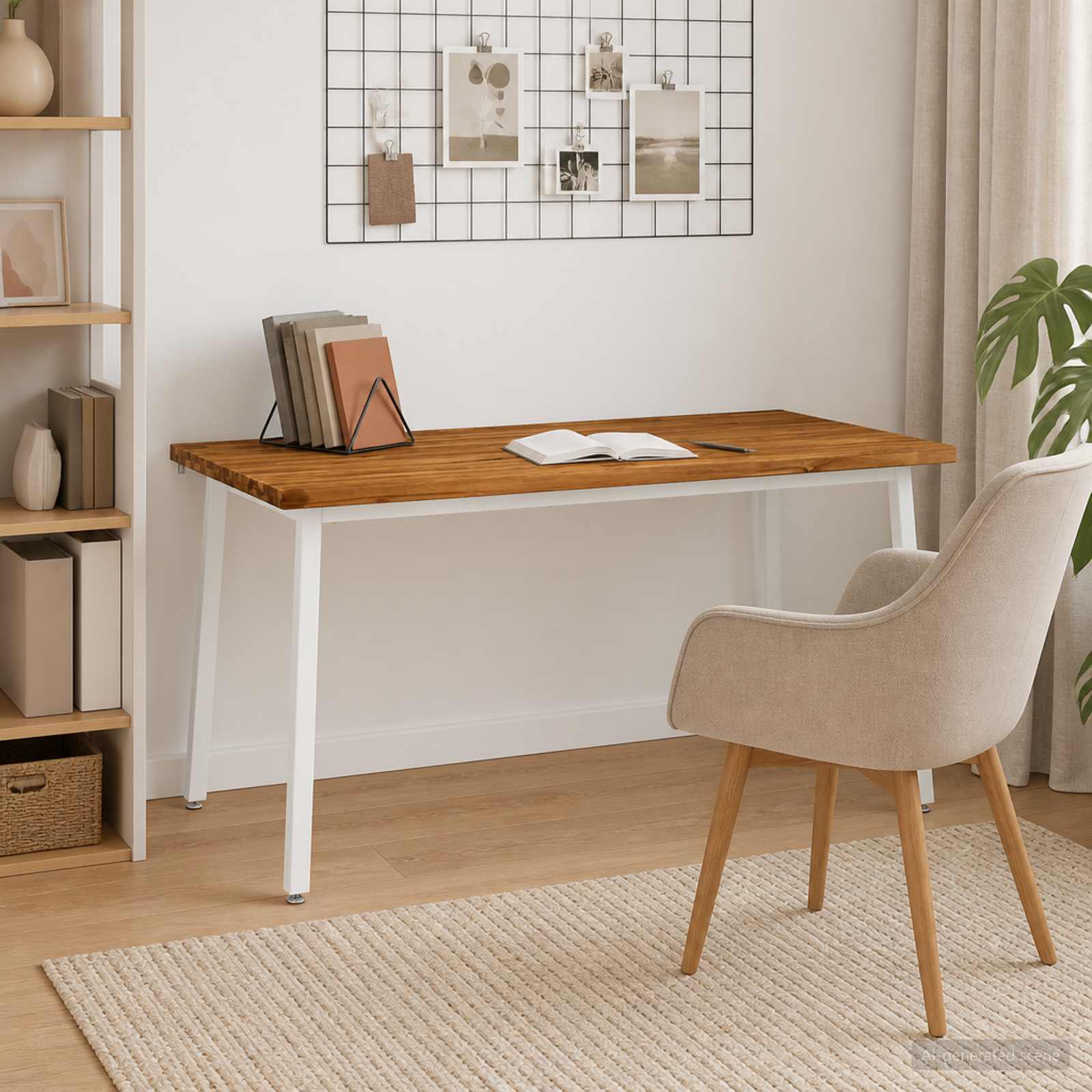 Table à manger carrée 160 x 70 x 75 cm Bois d'Acacia Massif