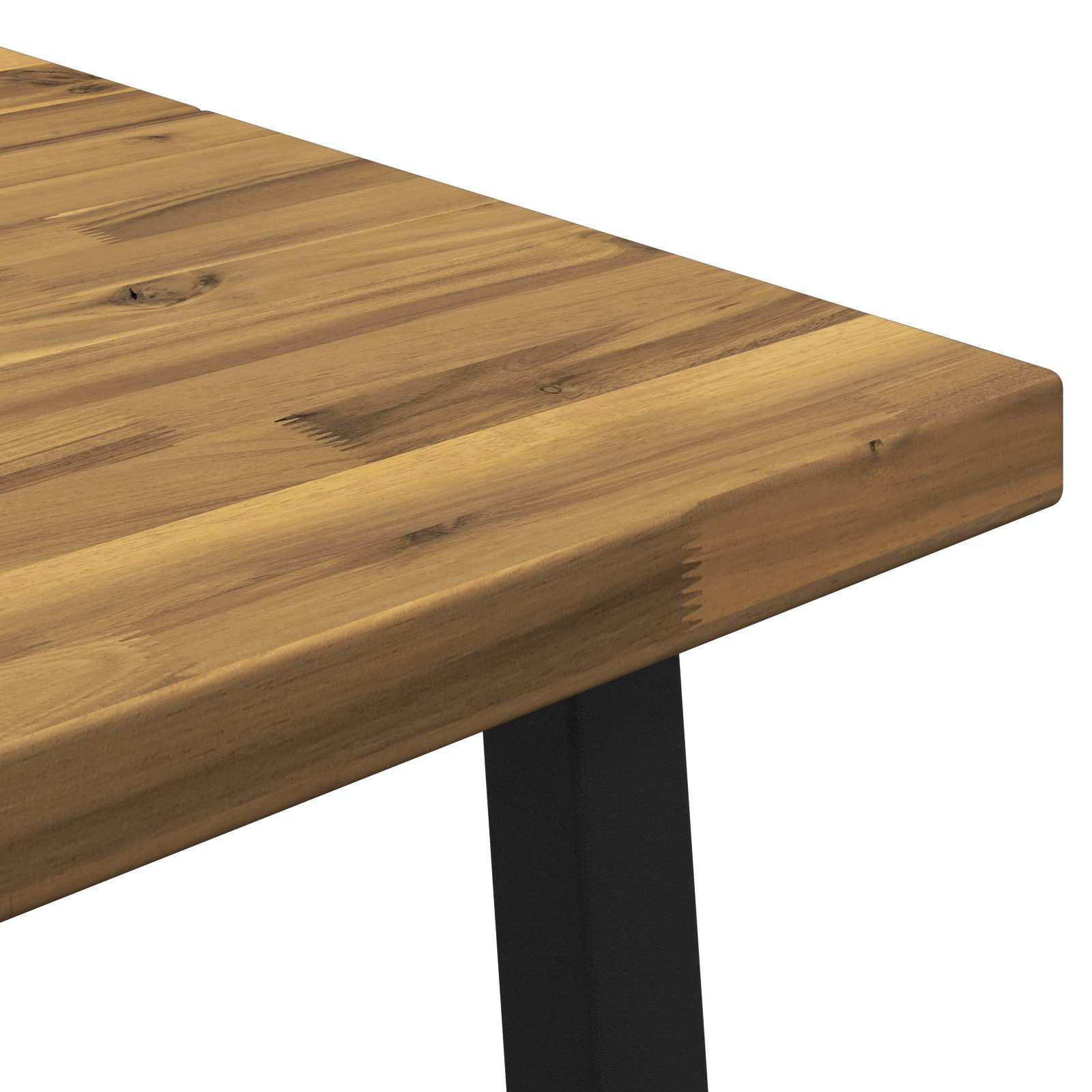 Table à manger carrée 160 x 80 x 75 cm Bois d'Acacia Massif