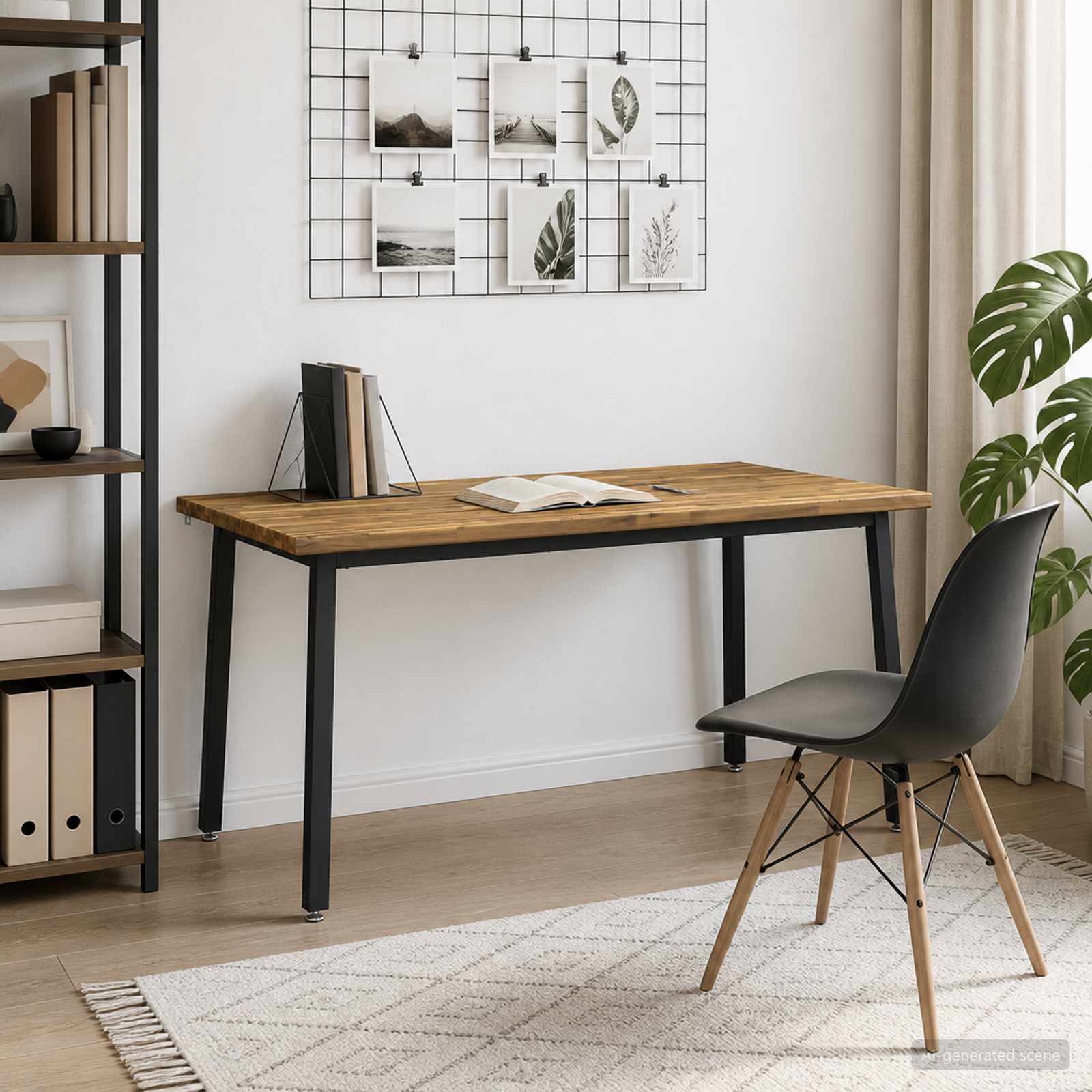 Table à manger carrée 160 x 80 x 75 cm Bois d'Acacia Massif