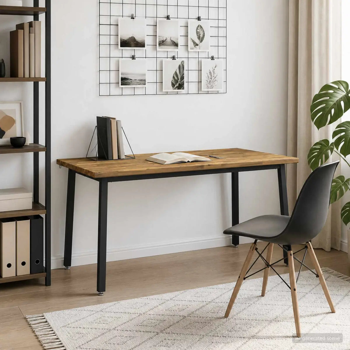 Table à manger carrée 160 x 80 x 75 cm Bois d’Acacia Massif - XIOS