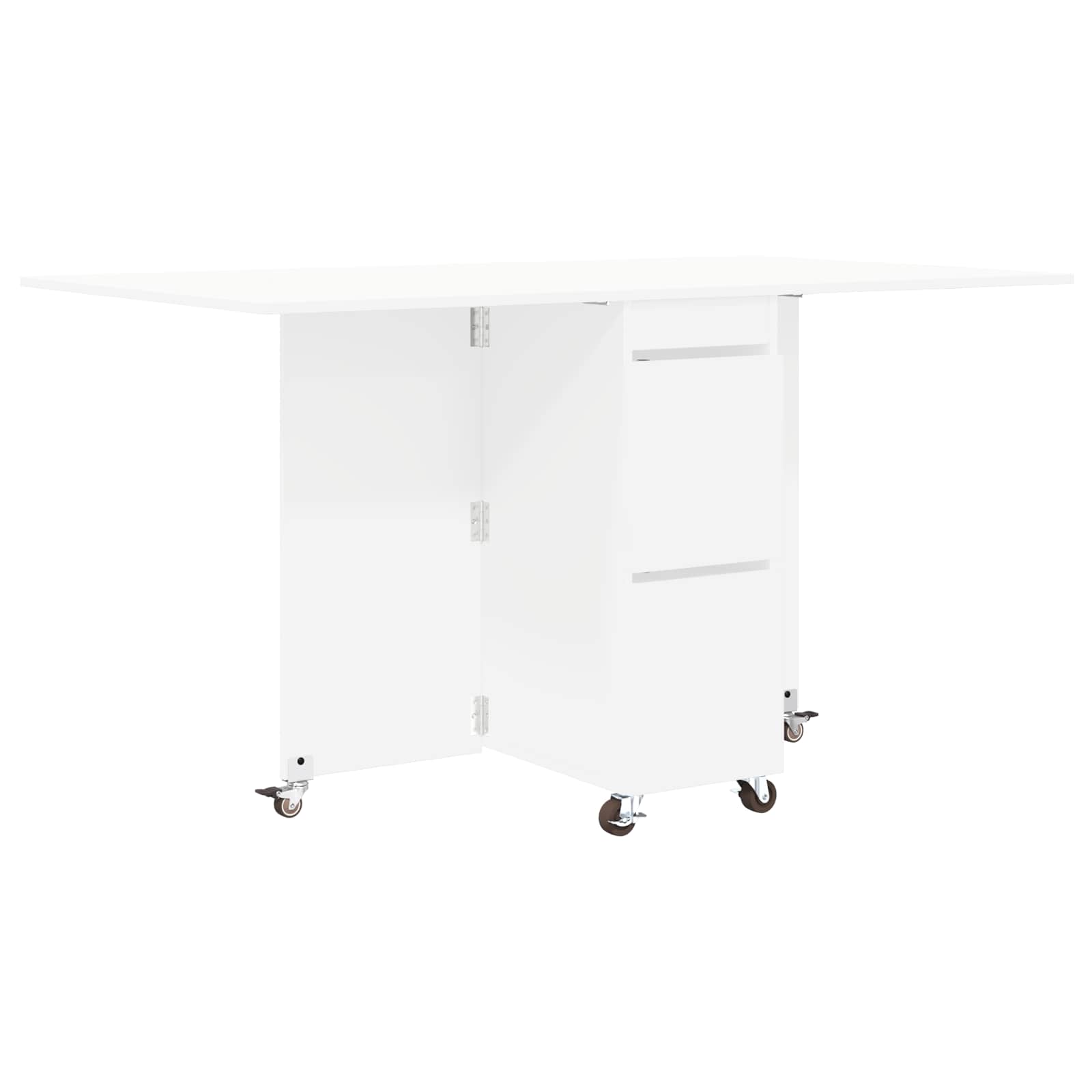 Table à dîner 2 pcs 140 x 80 x 77 cm Bois d'ingénierie Blanc - XIOS