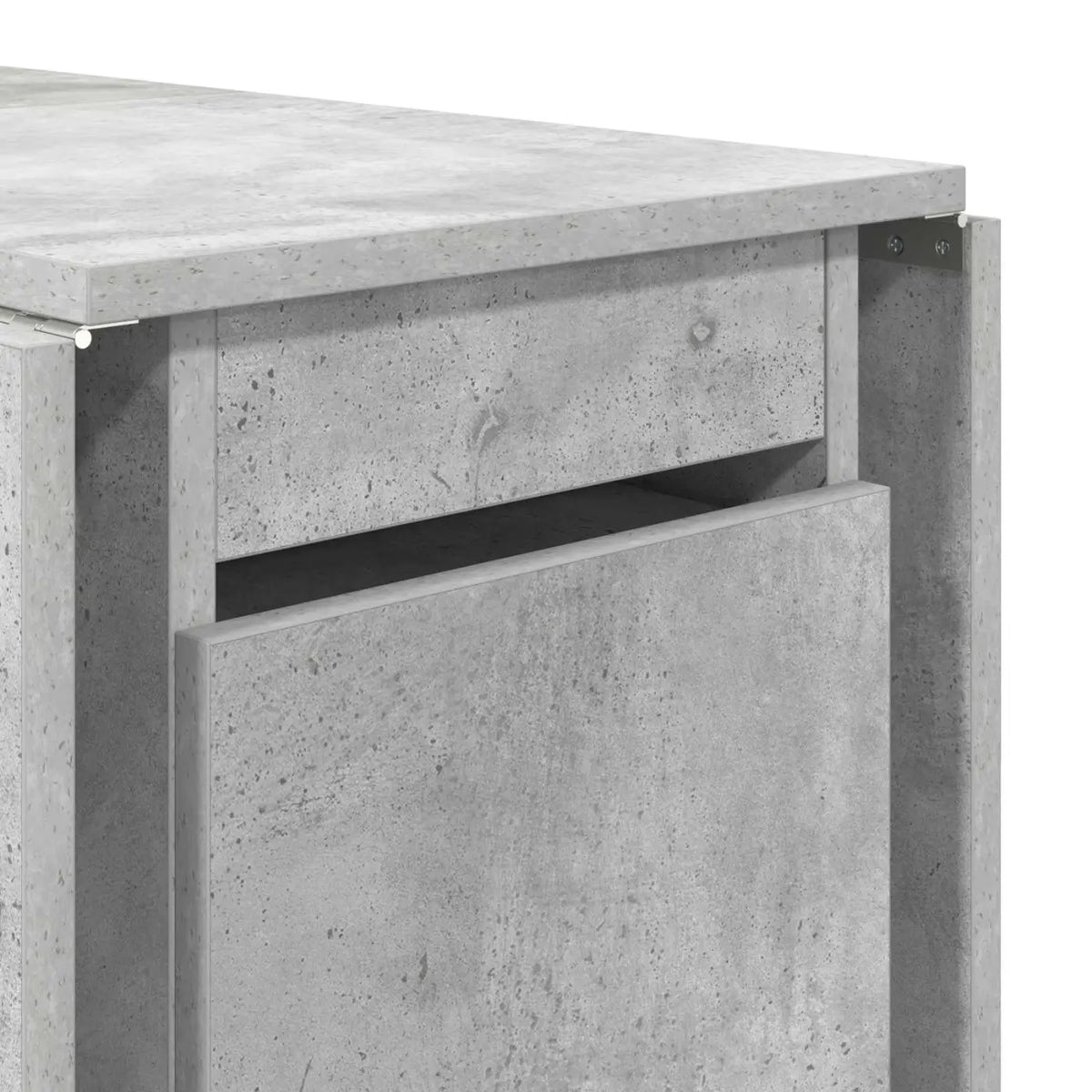 Table à dîner 140 x 80 x 77 cm Bois d’ingénierie Gris béton - XIOS