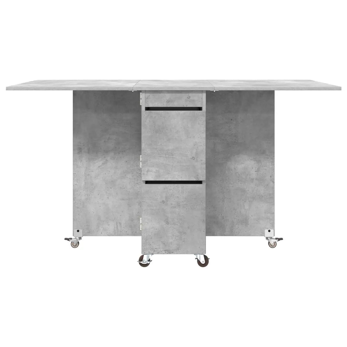 Table à dîner 140 x 80 x 77 cm Bois d’ingénierie Gris béton - XIOS