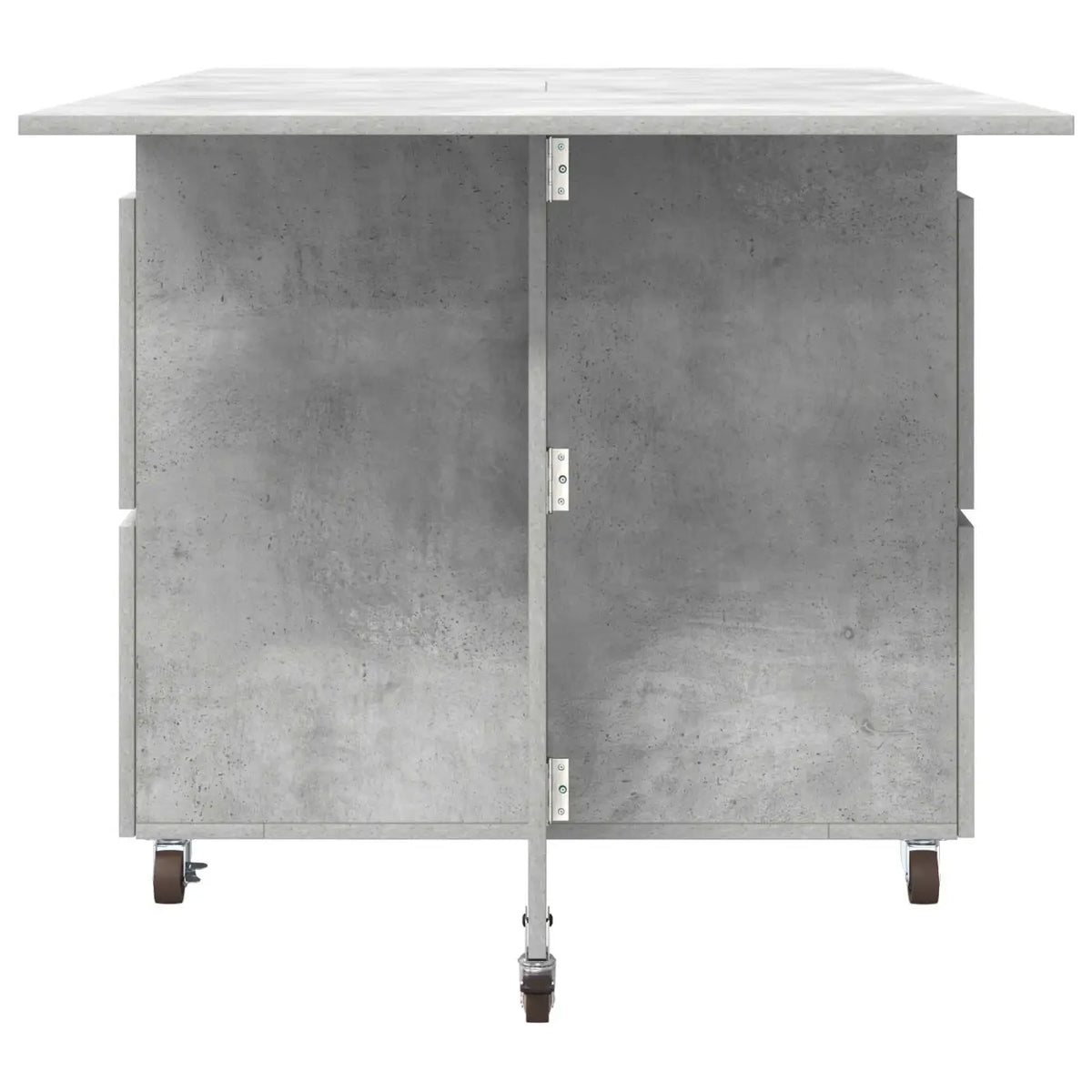 Table à dîner 140 x 80 x 77 cm Bois d’ingénierie Gris béton - XIOS