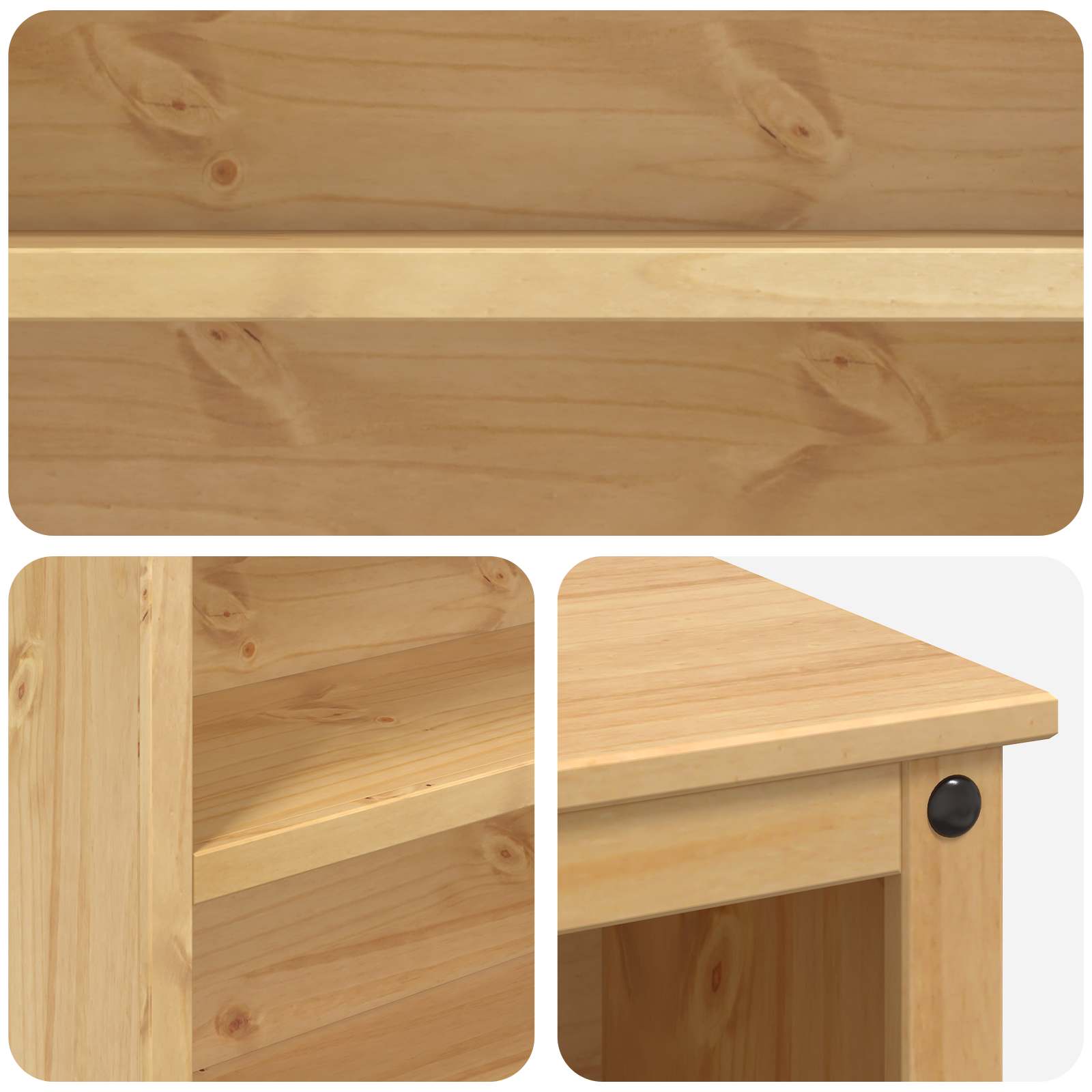 Ensemble Cuisine Îlot 2 pc Cire de Miel 112 x 77 x 91,5 cm