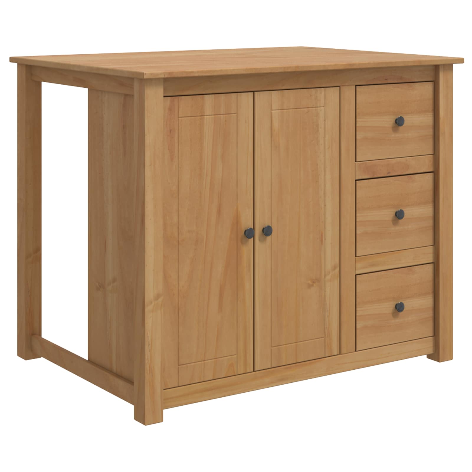 Chariot de cuisine PANAMA 2 pcs Cire de Miel 112 x 77 x 90 cm - XIOS