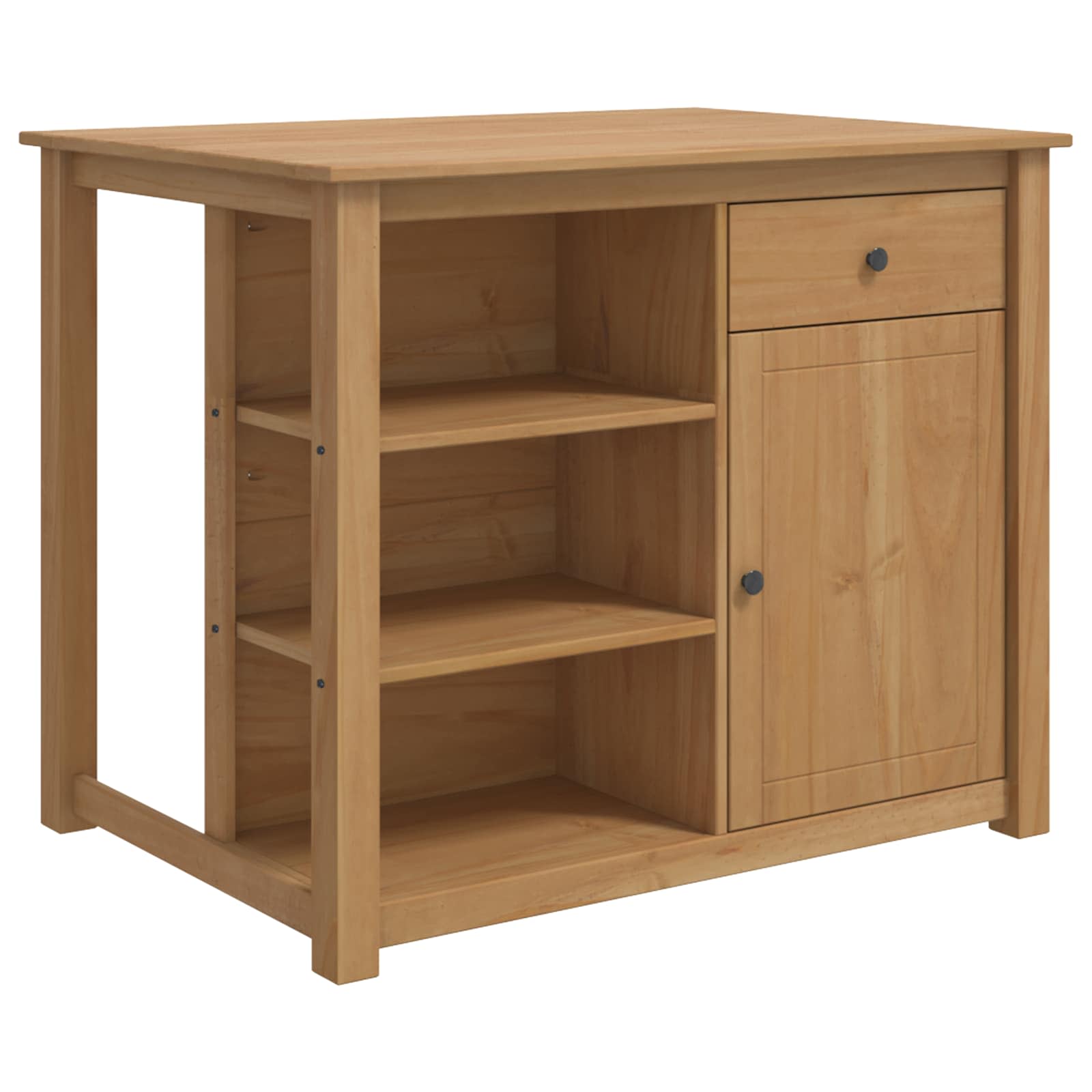 Chariot de cuisine PANAMA 2 pcs Cire de Miel 112 x 77 x 90 cm - XIOS