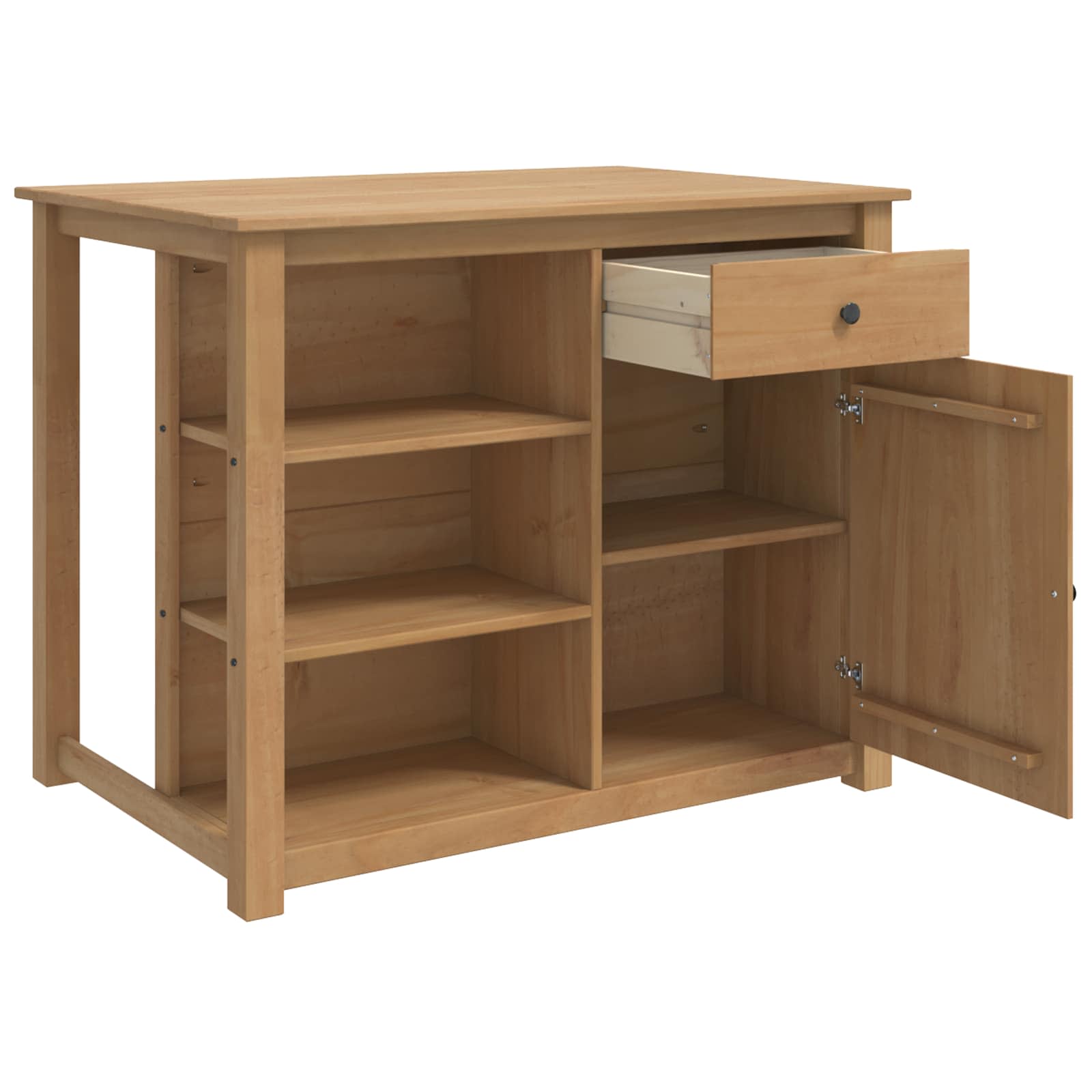 Chariot de cuisine PANAMA 2 pcs Cire de Miel 112 x 77 x 90 cm - XIOS