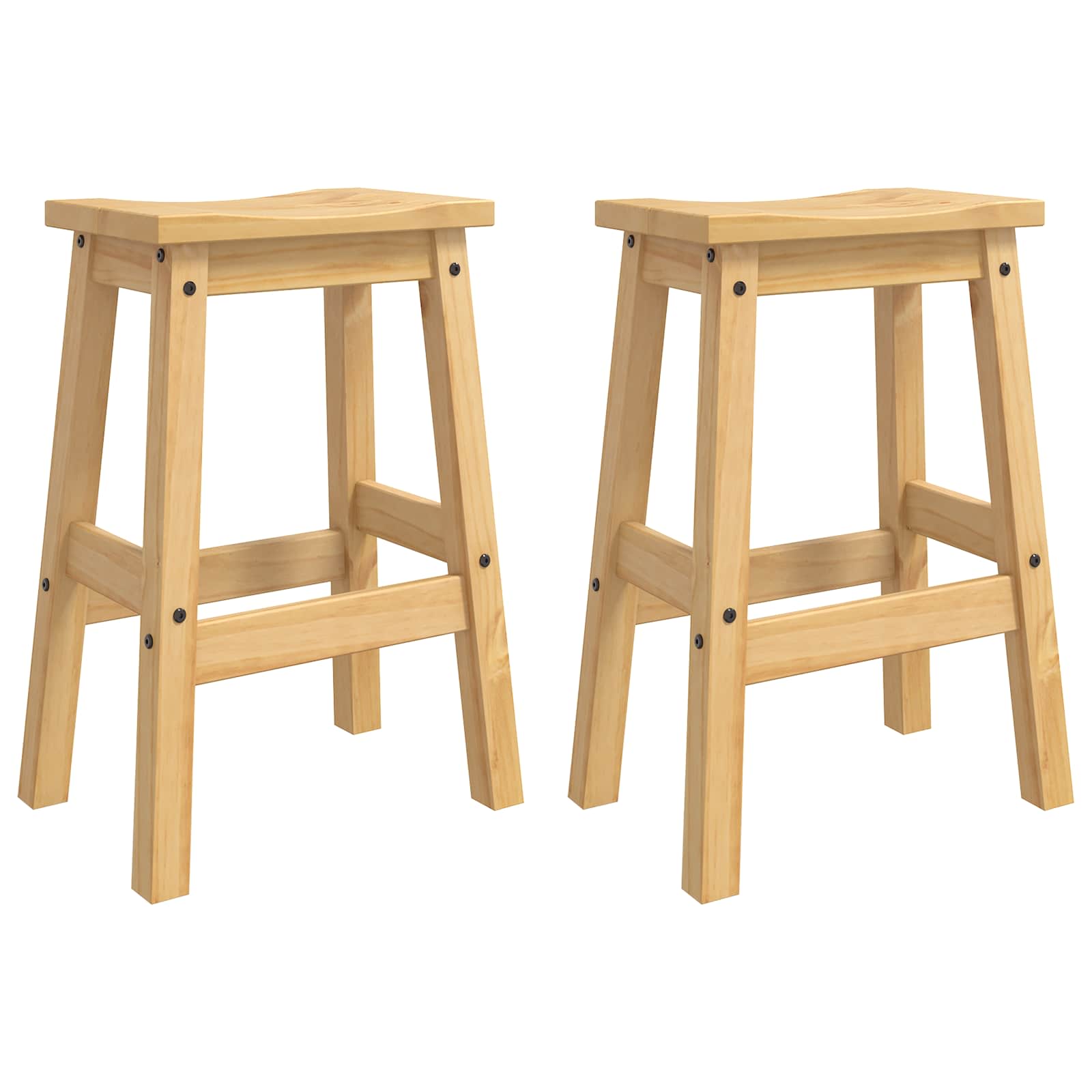 Rangement de cuisine avec tiroir 2 pcs Cire de Miel Pin massif - XIOS