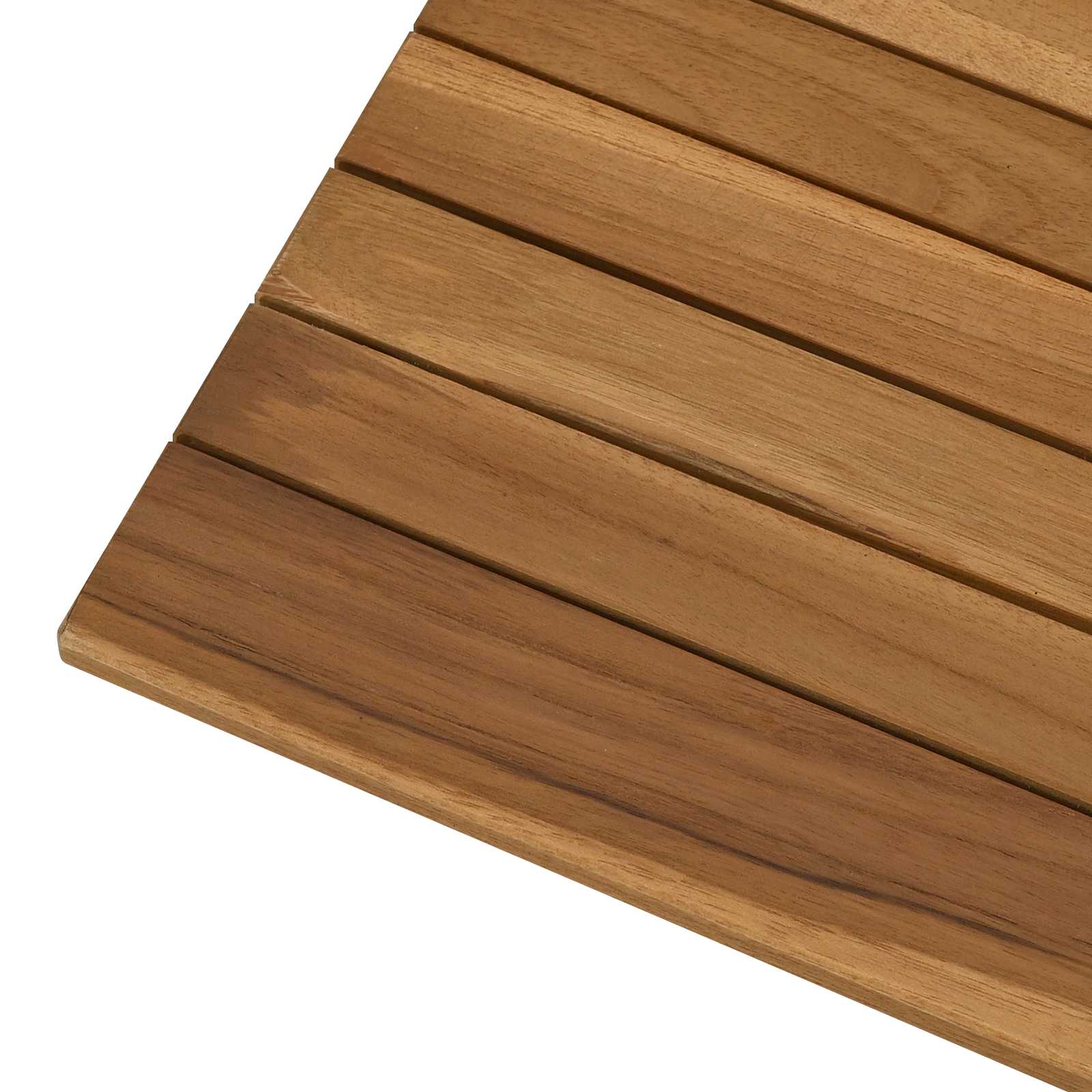 Plateau de table 50 x 50 x 3,5 cm Carré Bois de teck massif - XIOS