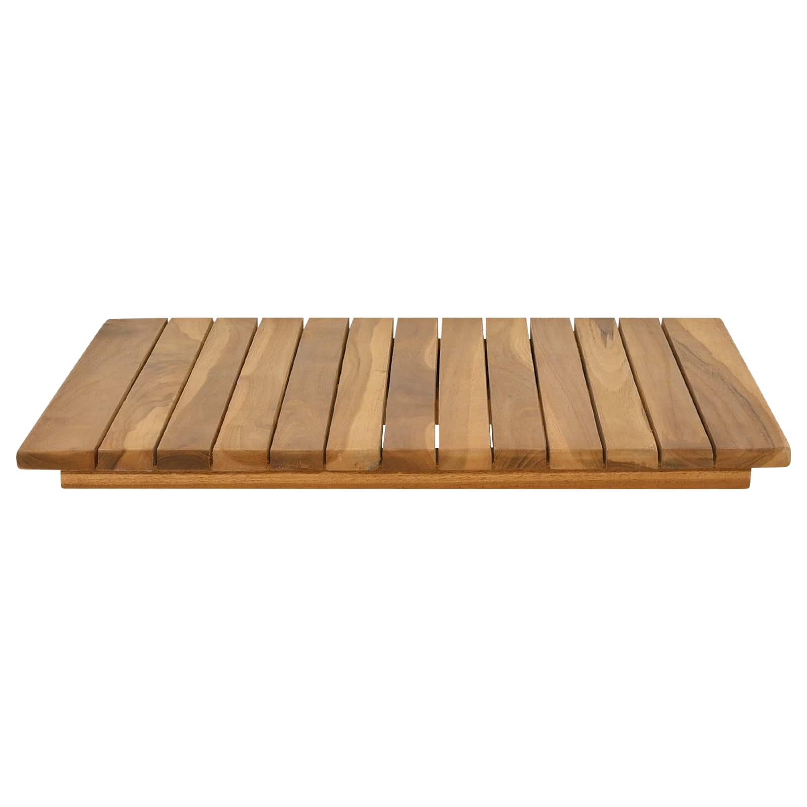 Plateau de table 50 x 50 x 3,5 cm Carré Bois de teck massif - XIOS