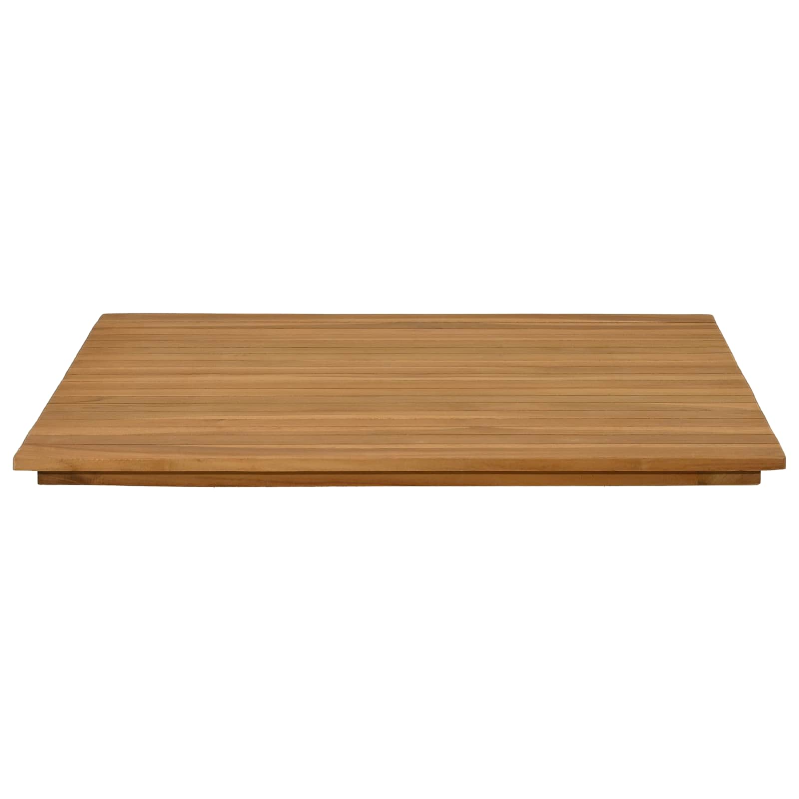 Plateau de table 70 x 70 x 3,5 cm Carré Bois de teck massif - XIOS