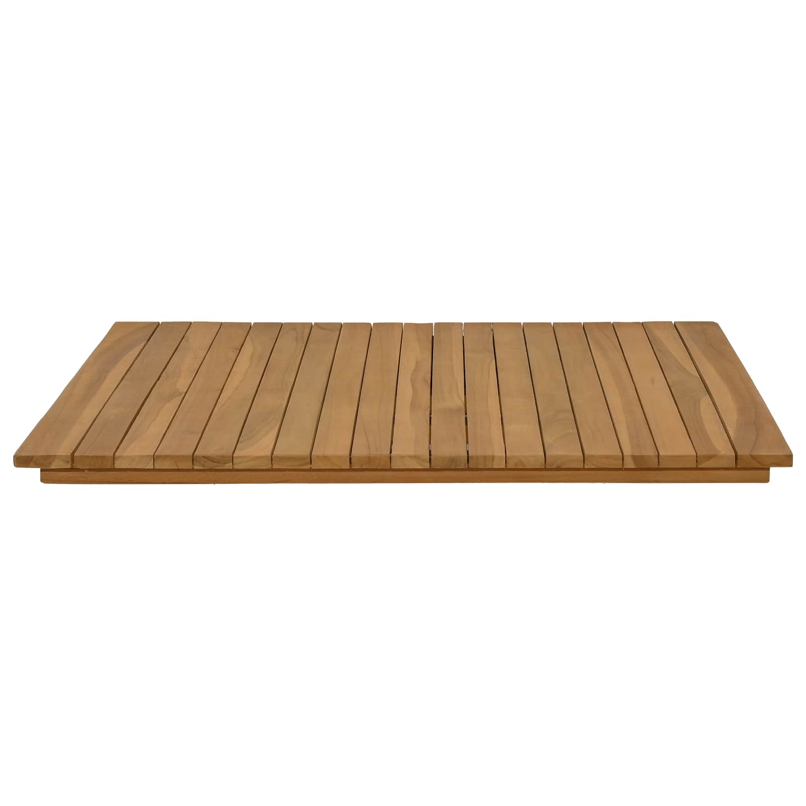Plateau de table 70 x 70 x 3,5 cm Carré Bois de teck massif - XIOS