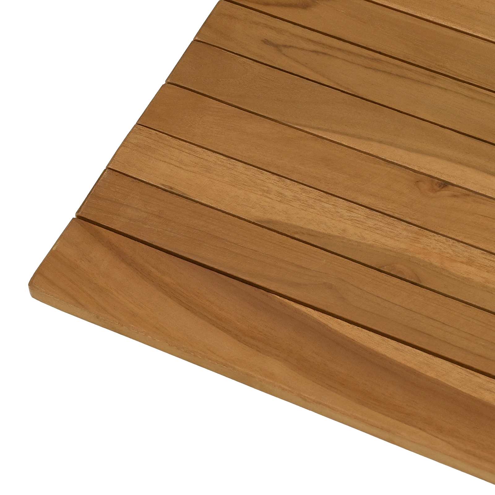 Plateau de table 80 x 80 x 3,5 cm Carré Bois de teck massif - XIOS