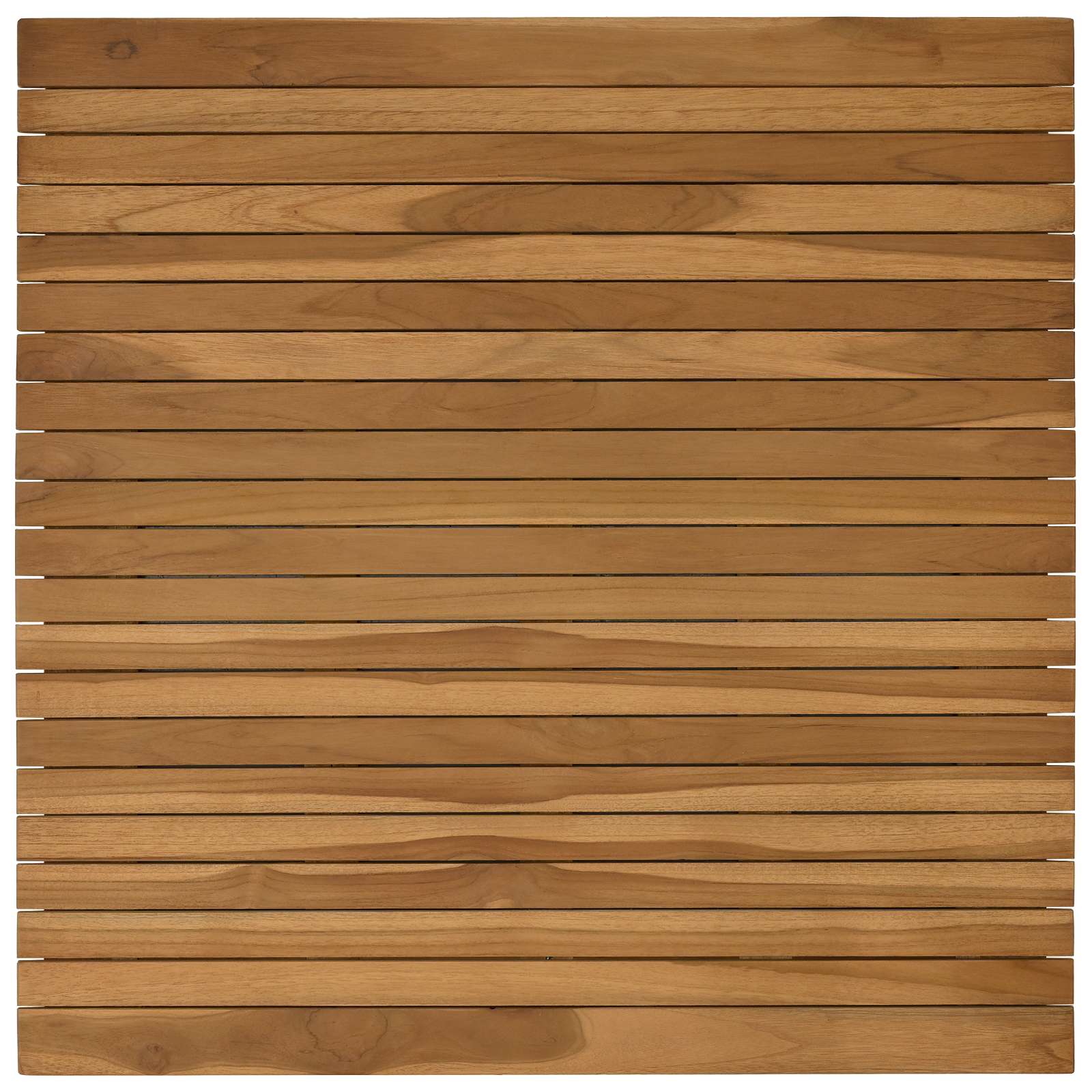 Plateau de table 80 x 80 x 3,5 cm Carré Bois de teck massif - XIOS