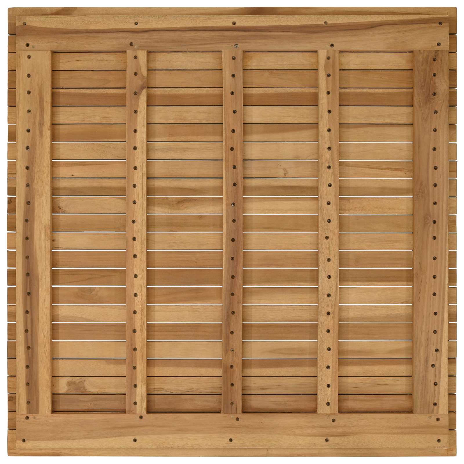 Plateau de table 90 x 90 x 3,5 cm Carré Bois de teck massif - XIOS