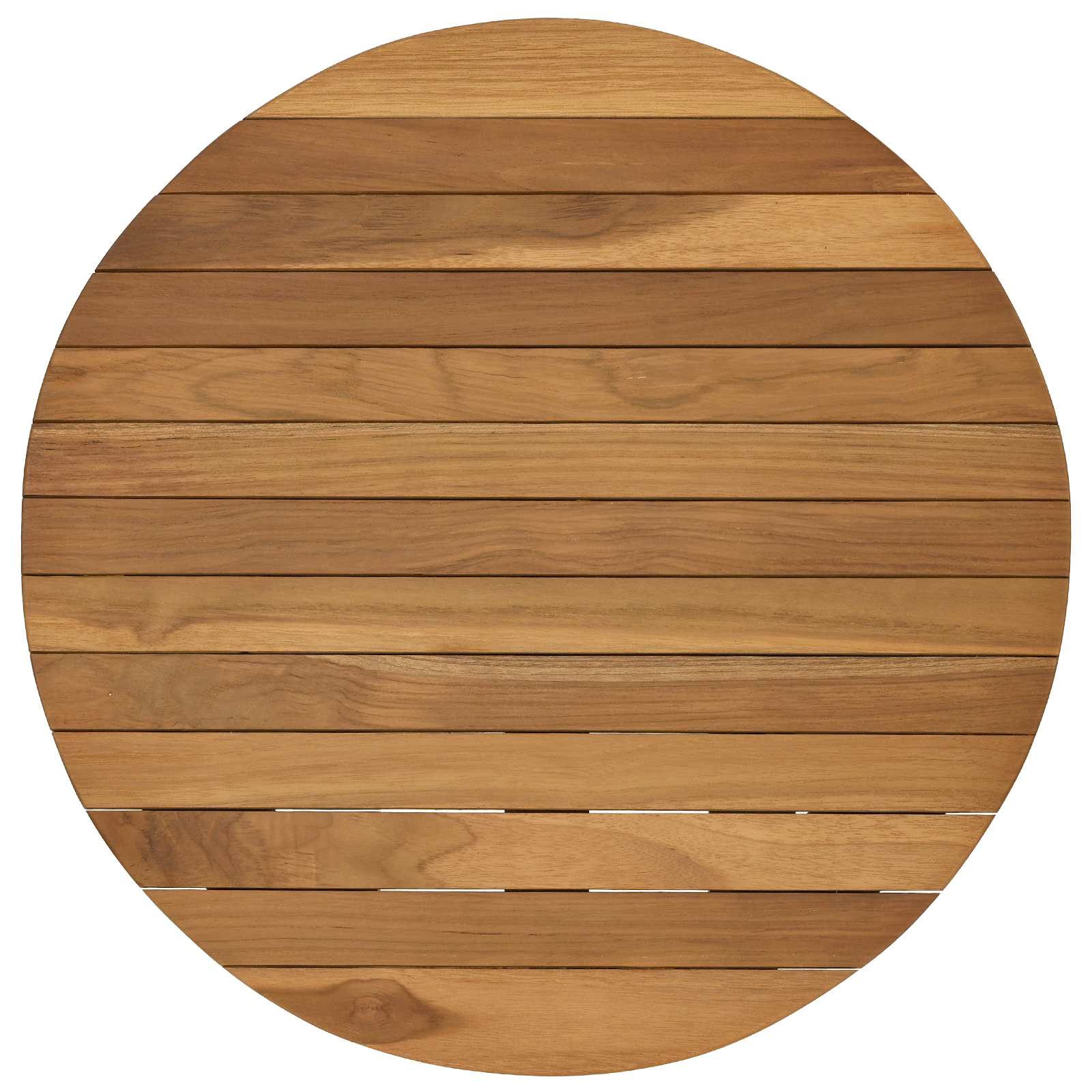 Plateau de table Ø 50 x 3,5 Rond Bois de teck massif Naturel - XIOS