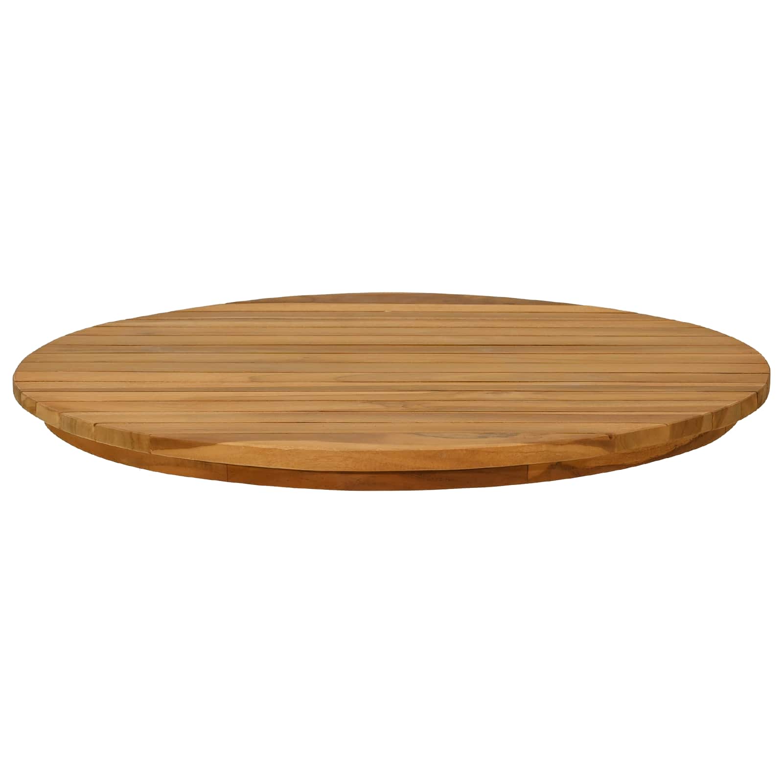 Plateau de table Ø 60 x 3,5 Rond Bois de teck massif Naturel - XIOS