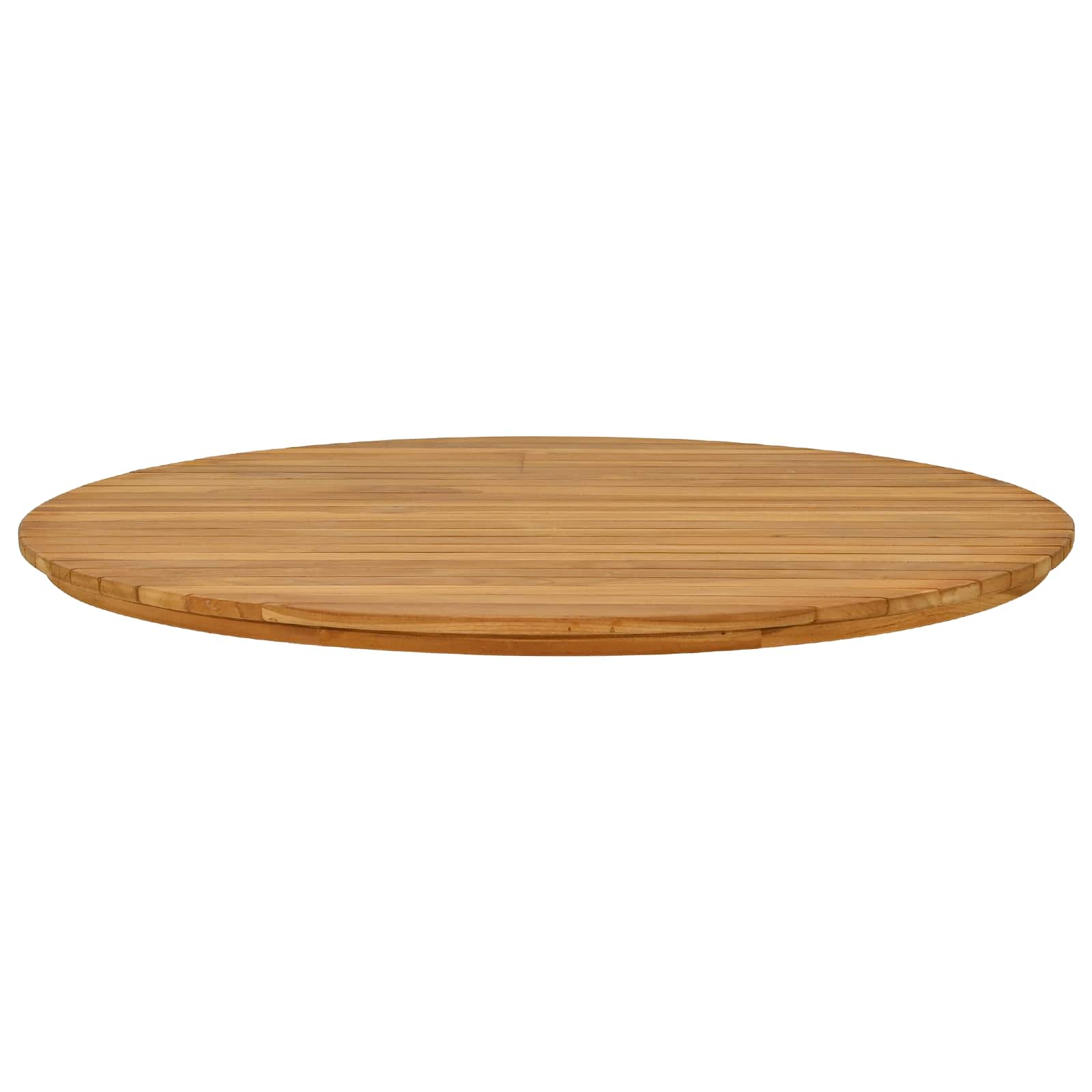 Plateau de table Ø 90 x 3,5 Rond Bois de teck massif Naturel - XIOS