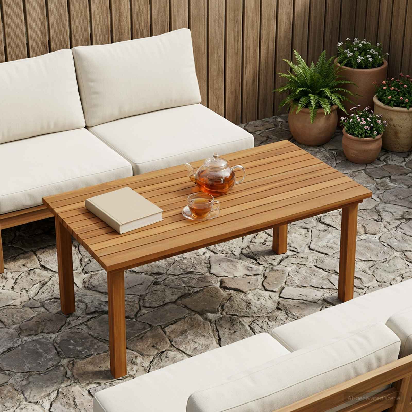 Plateau de table 90 x 45 x 3,5 cm Rectangulaire Naturel - XIOS