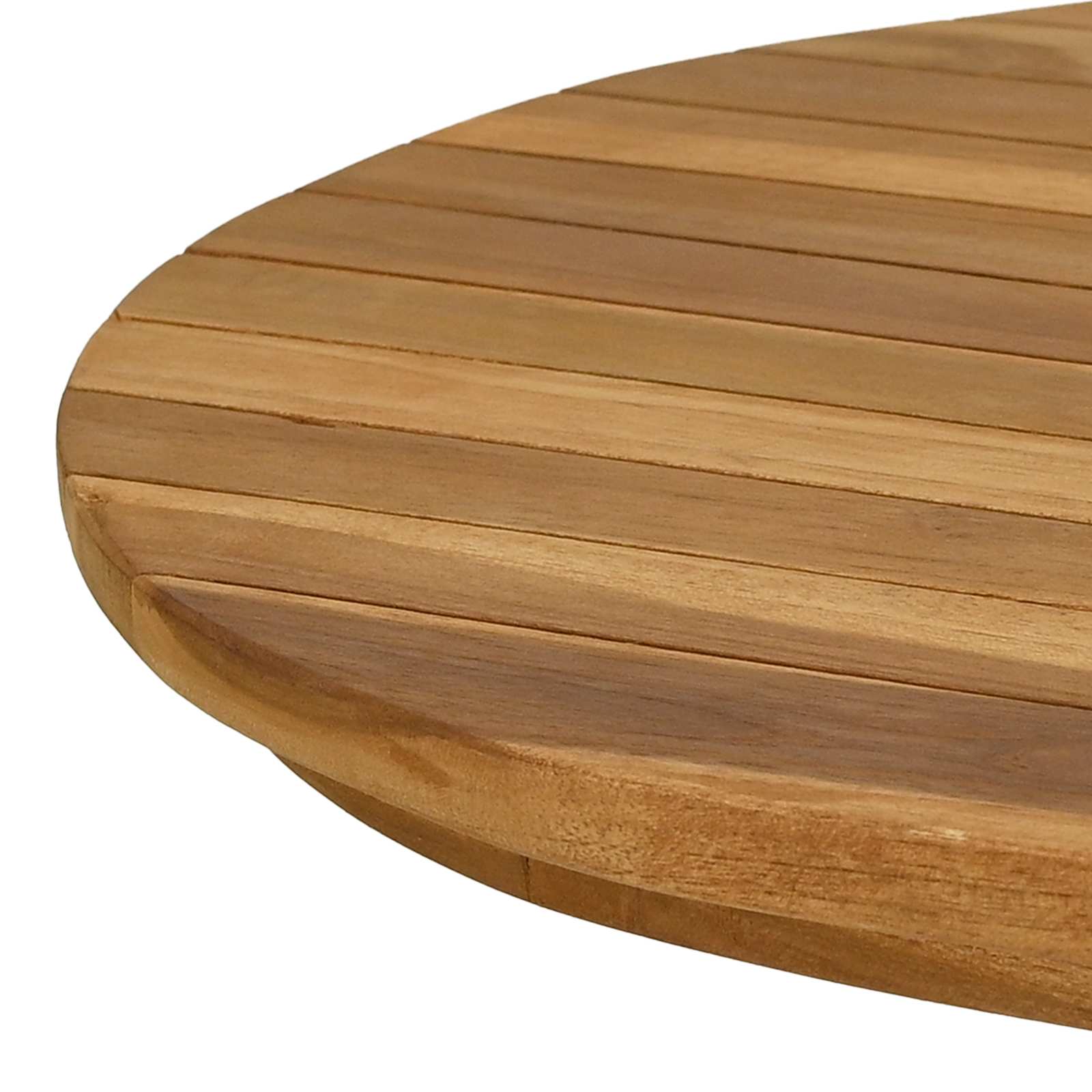 Plateau de table 90 x 45 x 3,5 cm ovale Bois de teck massif - XIOS