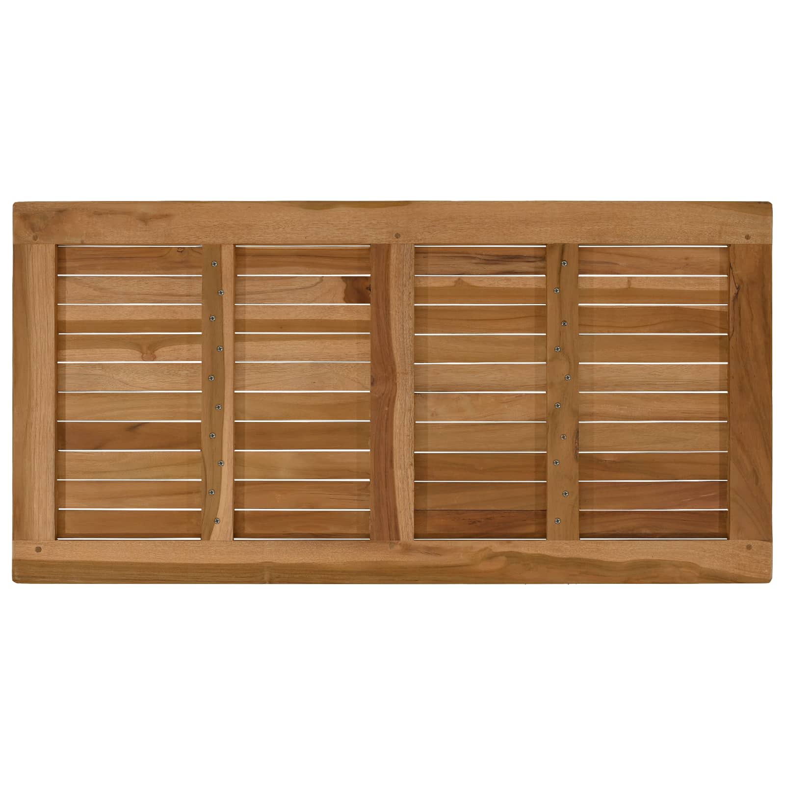 Plateau de table Rectangulaire Bois de teck massif Naturel - XIOS