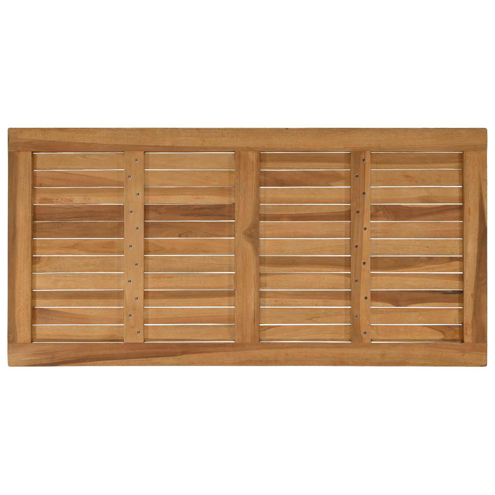 Plateau de table Rectangulaire Bois de teck massif Naturel - XIOS