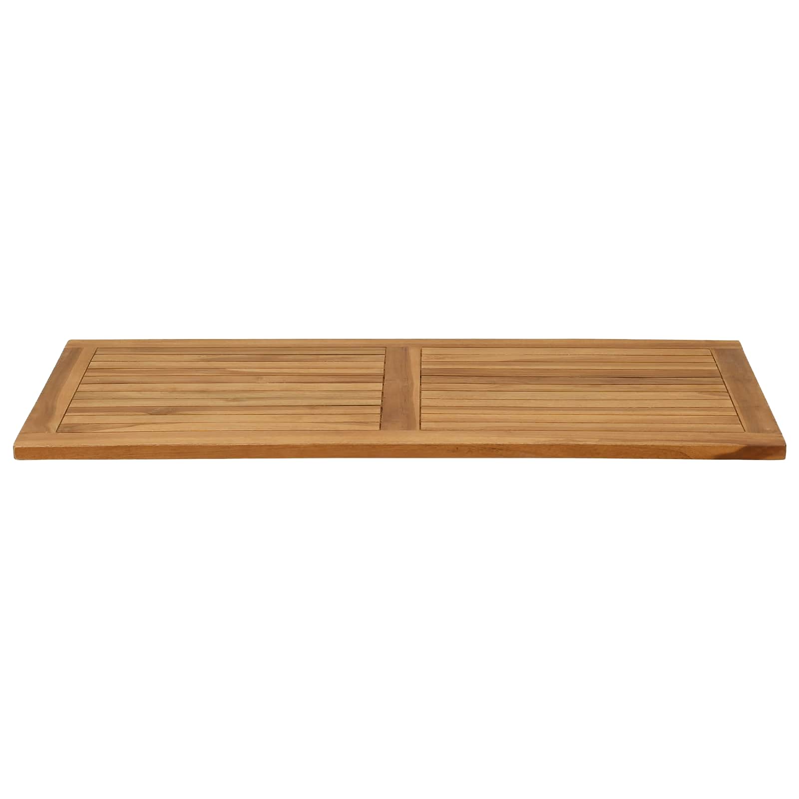 Plateau de table Rectangulaire Bois de teck massif Naturel - XIOS