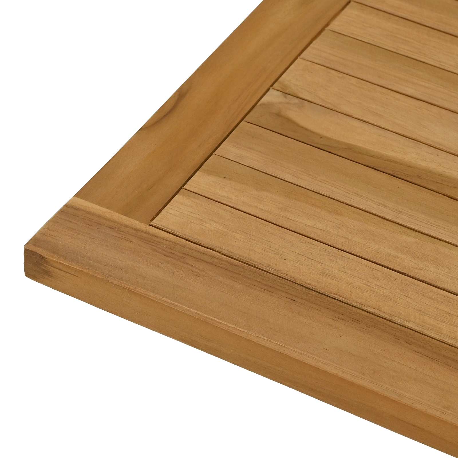 Plateau de table Rectangulaire Bois de teck massif Naturel - XIOS