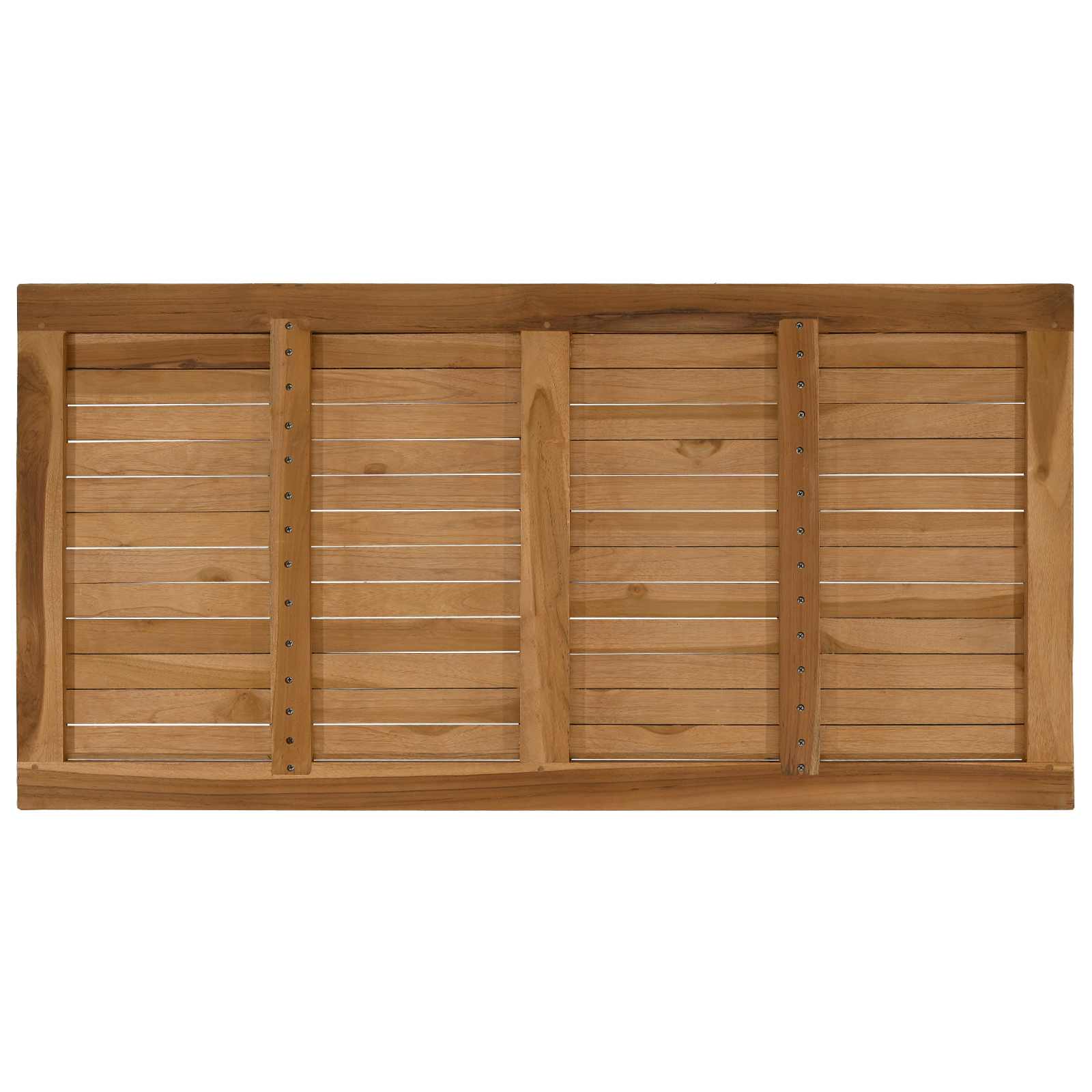 Plateau de table Rectangulaire Bois de teck massif Naturel - XIOS