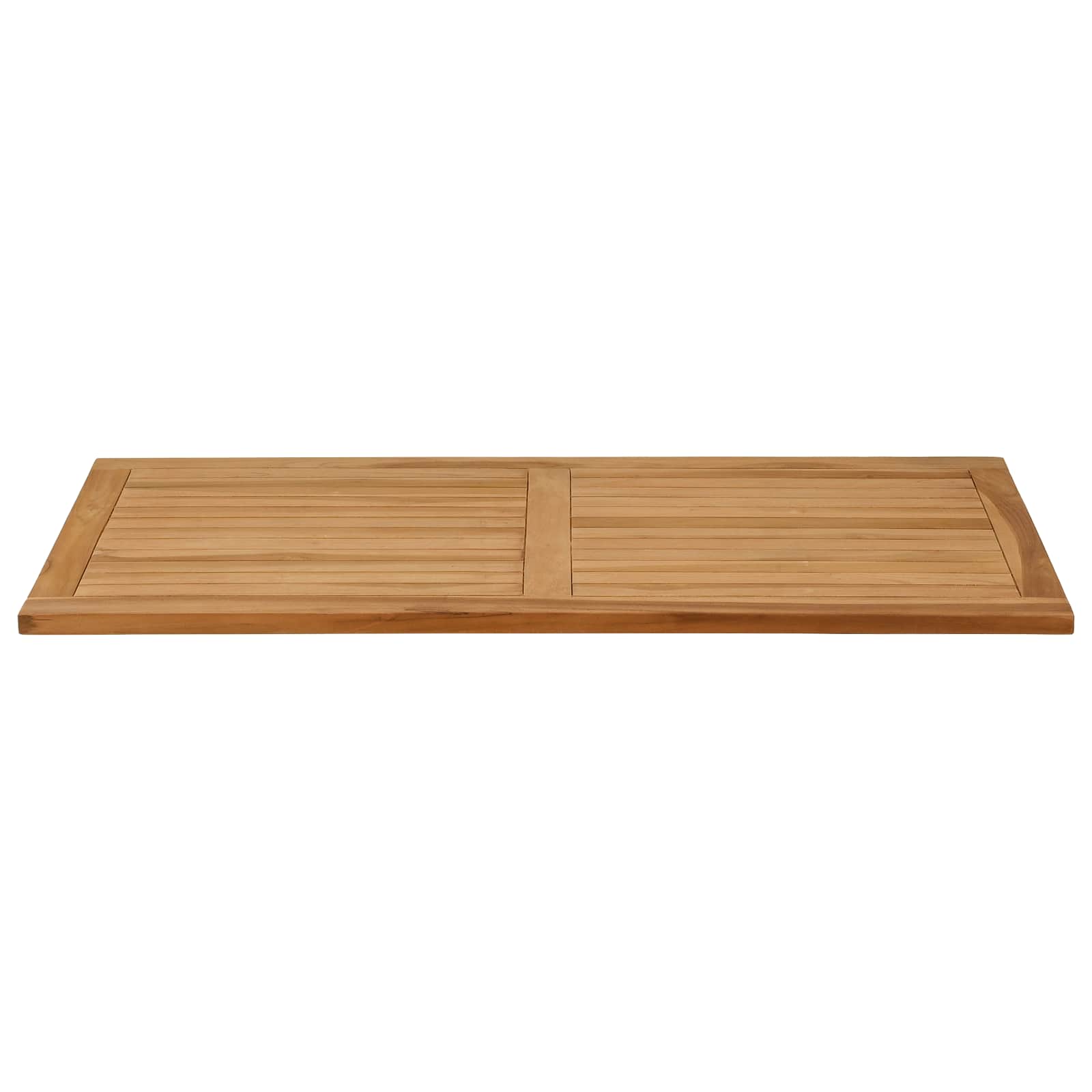 Plateau de table Rectangulaire Bois de teck massif Naturel - XIOS