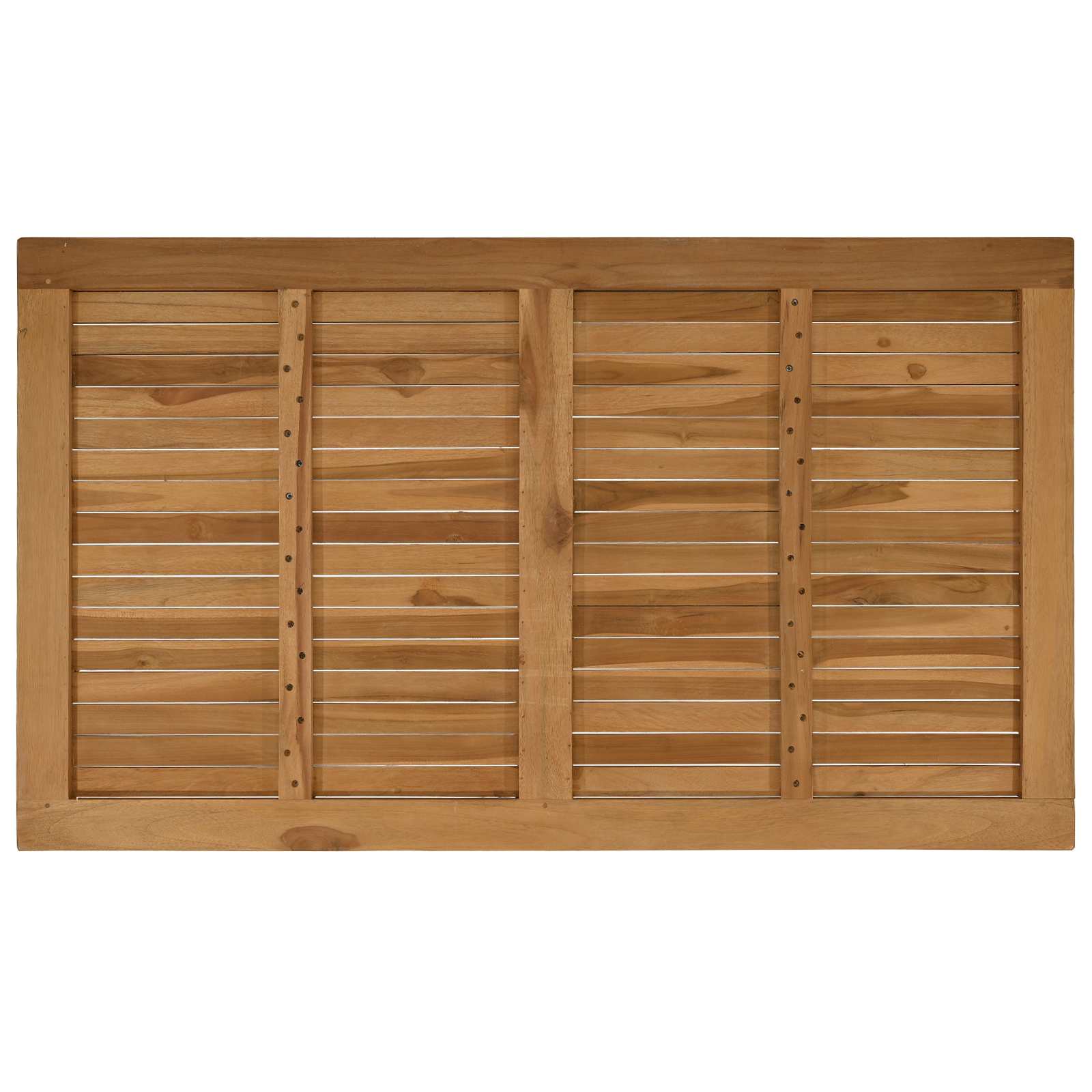 Plateau de table Rectangulaire Bois de teck massif Naturel - XIOS