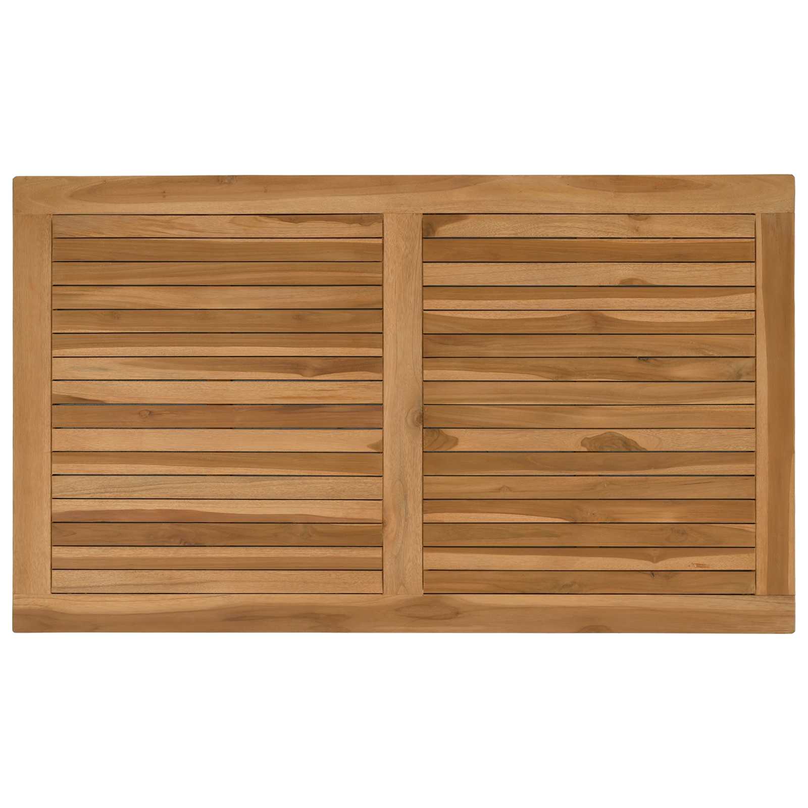 Plateau de table Rectangulaire Bois de teck massif Naturel - XIOS