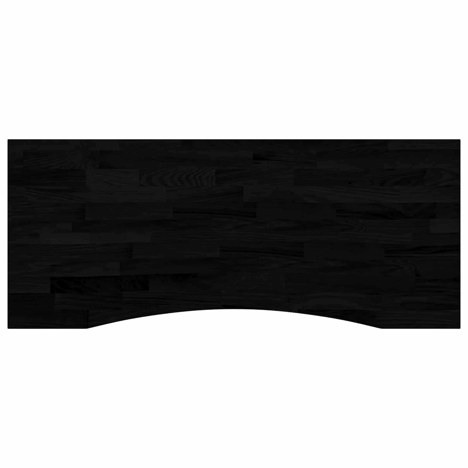 Bureau Blanc et marron foncé 120 x 60 cm Bois de chêne massif - XIOS