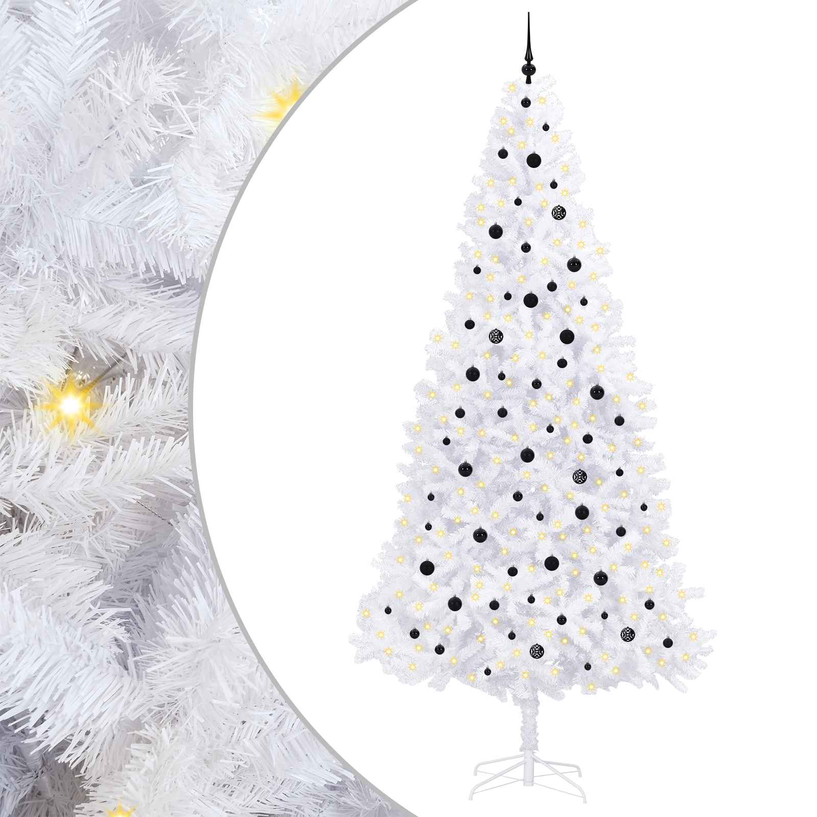 Sapin de Noël artificiel avec 300 LED Blanc 300 cm PVC et Acier - XIOS
