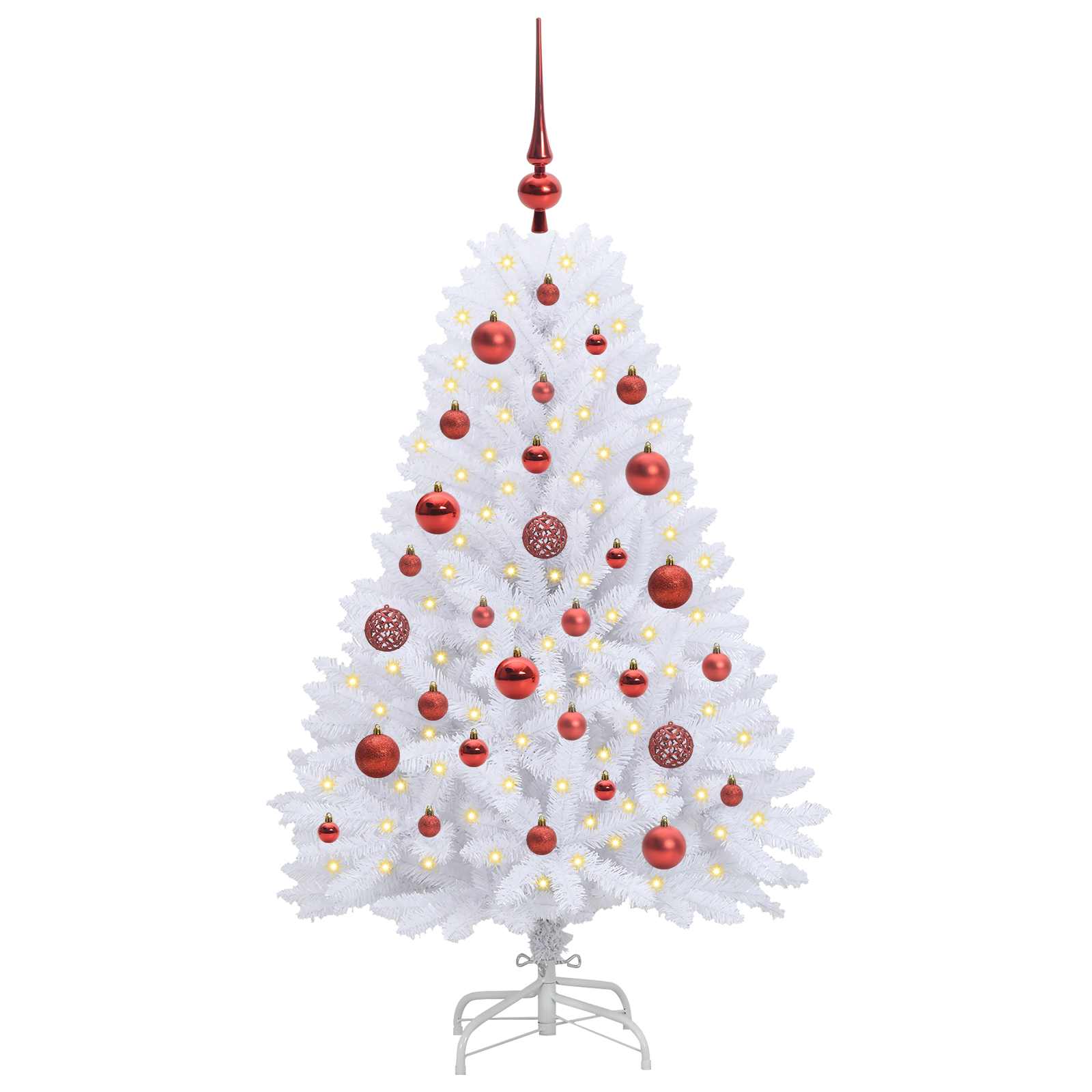 Sapin de Noël Artificiel à Branches Articulées Blanc 120 cm - XIOS