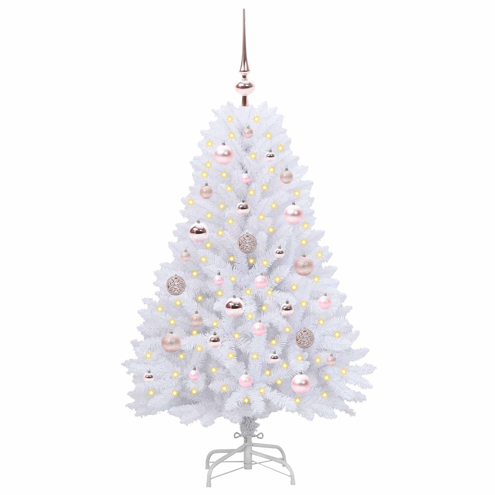 Sapin de Noël Artificiel à Branches Articulées Blanc 120 cm - XIOS