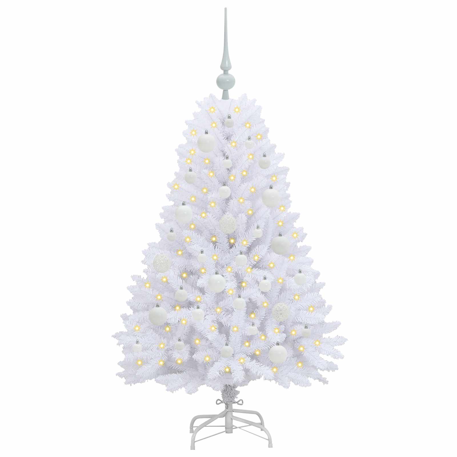 Sapin de Noël Artificiel à Branches Articulées Blanc 120 cm - XIOS