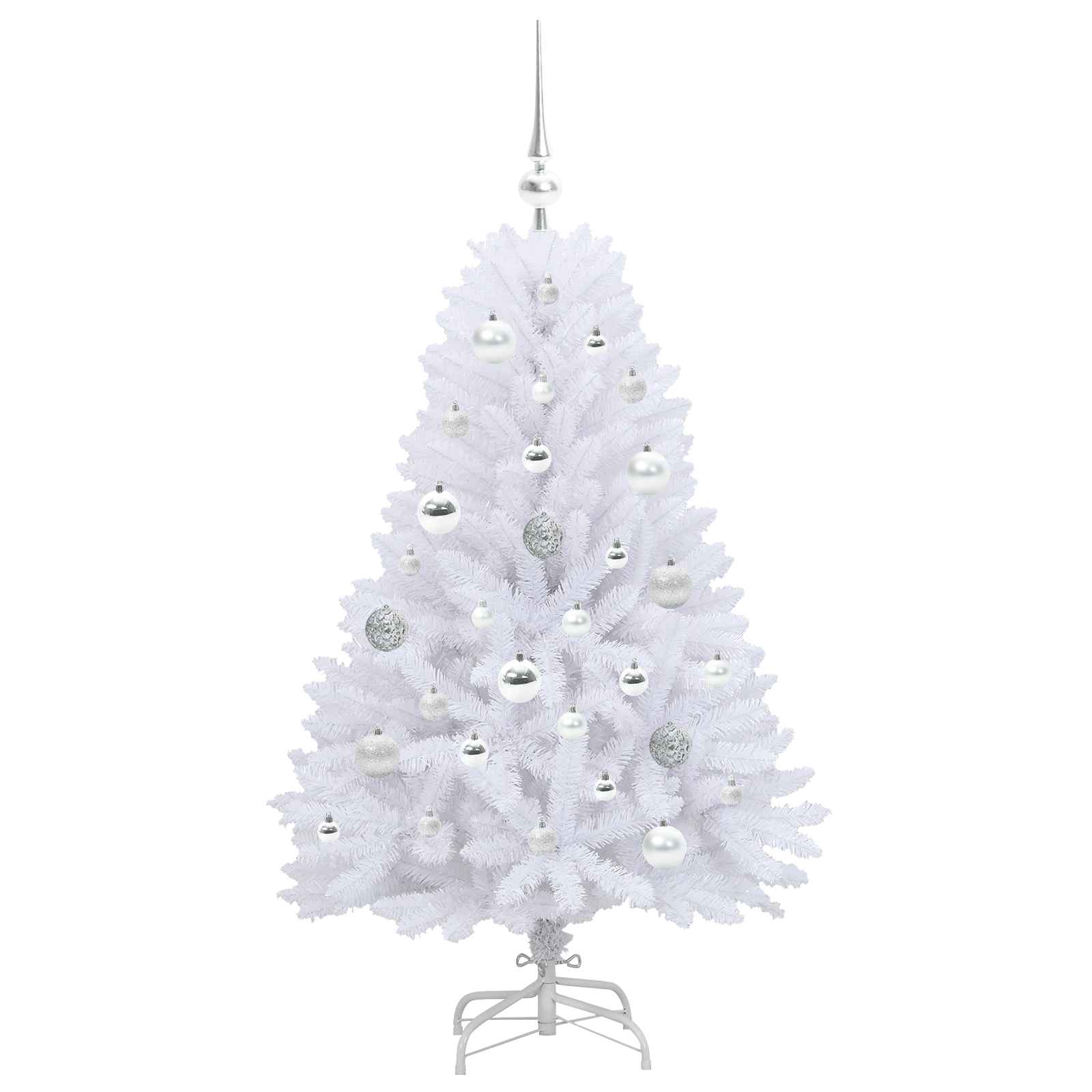 Sapin de Noël Artificiel à Branches Articulées Blanc 120 cm - XIOS