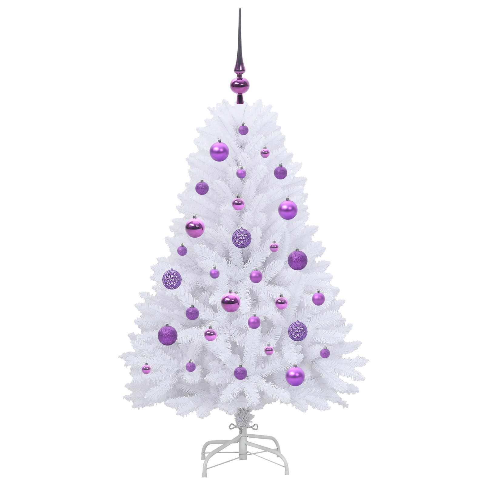 Sapin de Noël Artificiel à Branches Articulées Blanc 120 cm - XIOS
