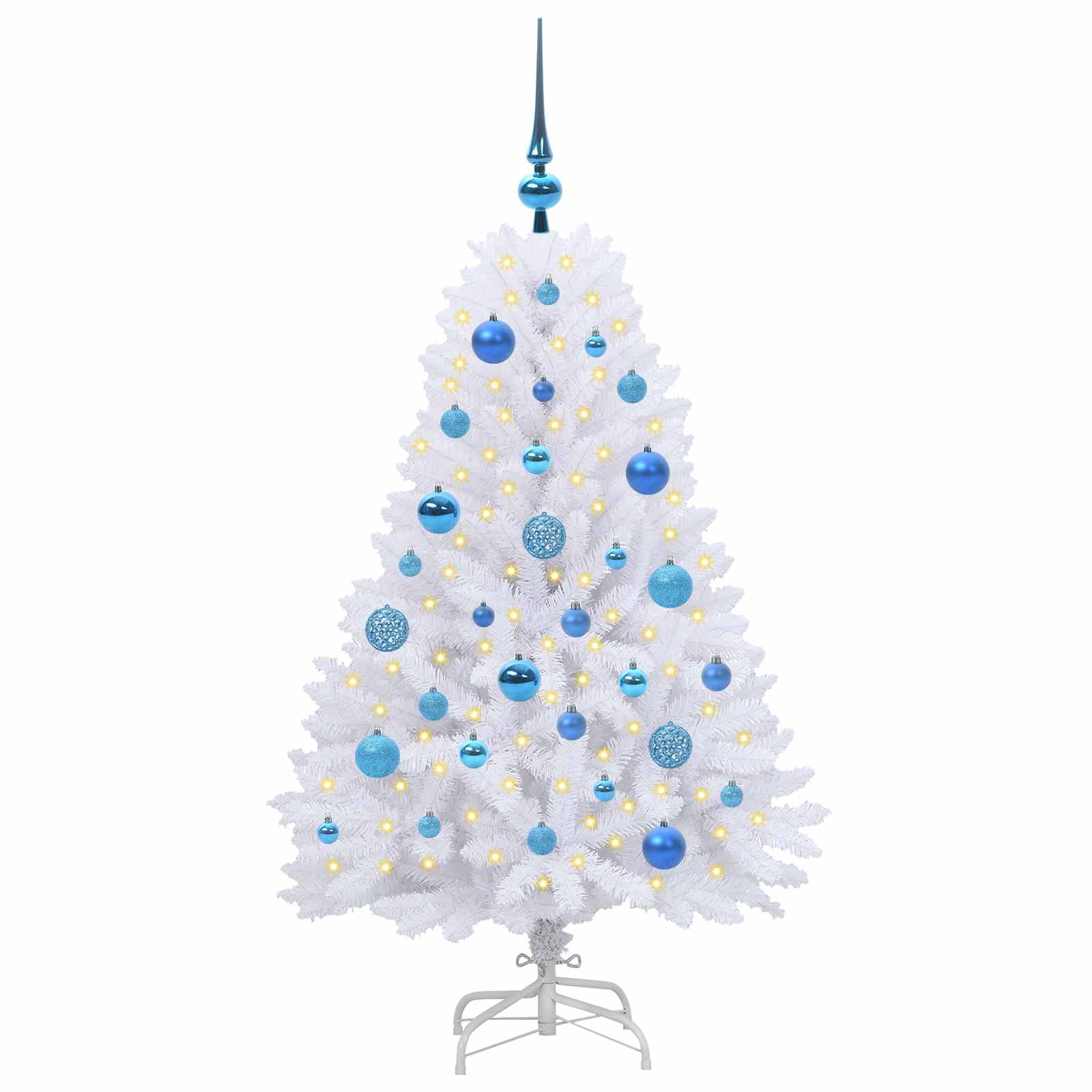 Sapin de Noël Artificiel à Branches Articulées Blanc 120 cm - XIOS