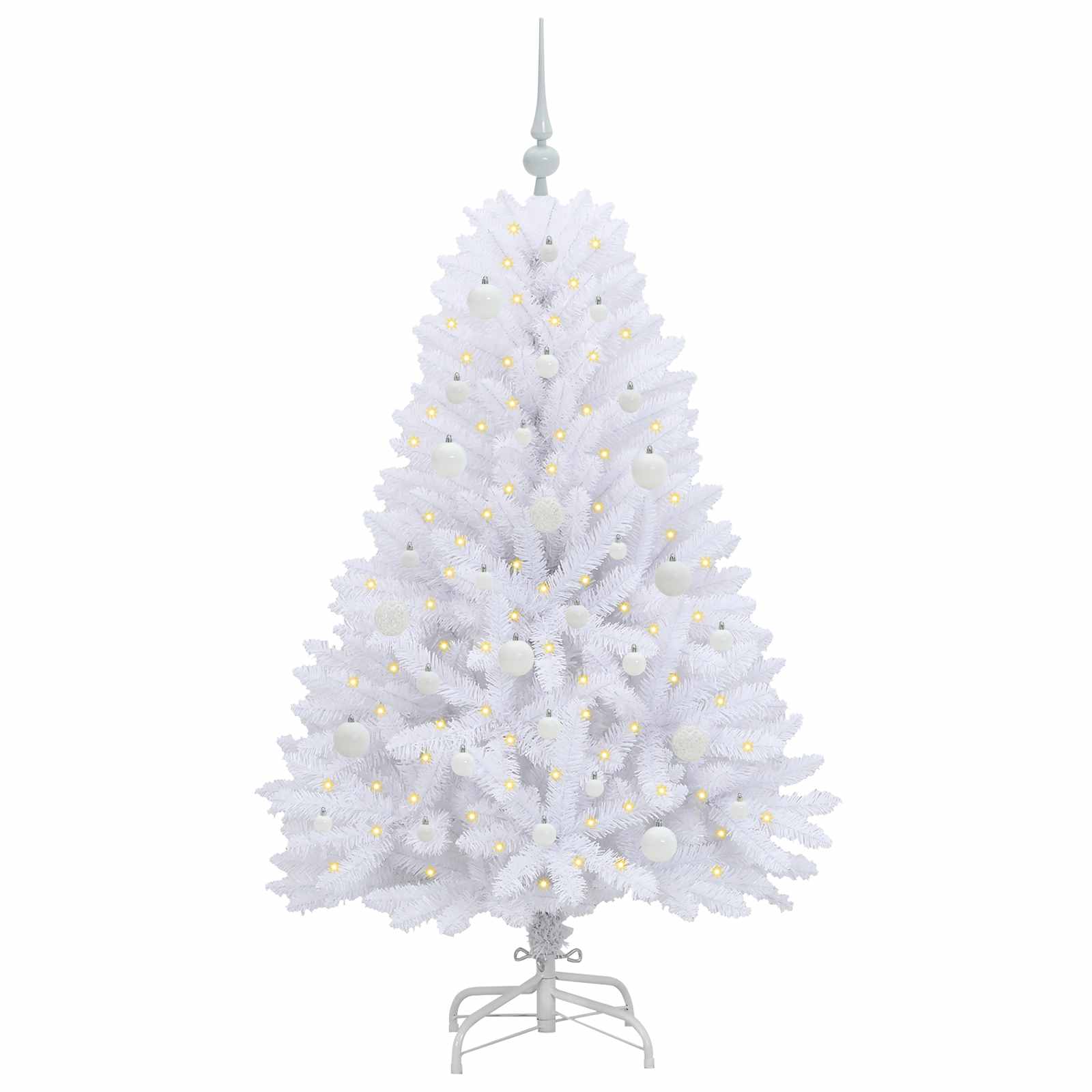 Sapin de Noël Artificiel à Branches Articulées Blanc 150 cm - XIOS