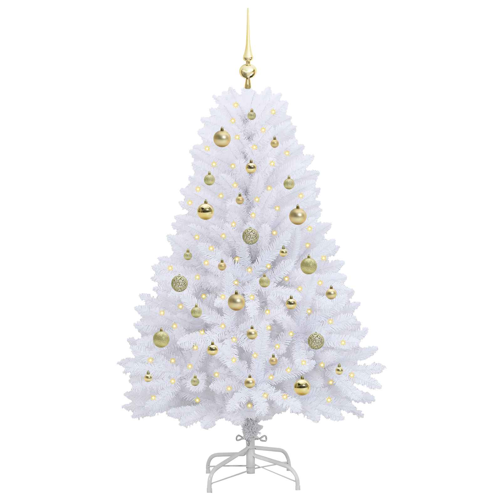 Sapin de Noël Artificiel à Branches Articulées Blanc 150 cm - XIOS