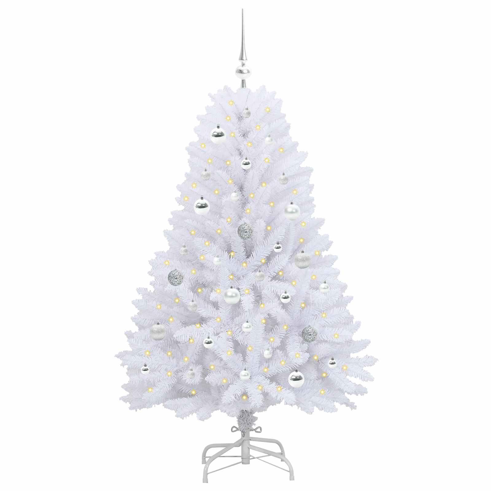 Sapin de Noël Artificiel à Branches Articulées Blanc 150 cm - XIOS
