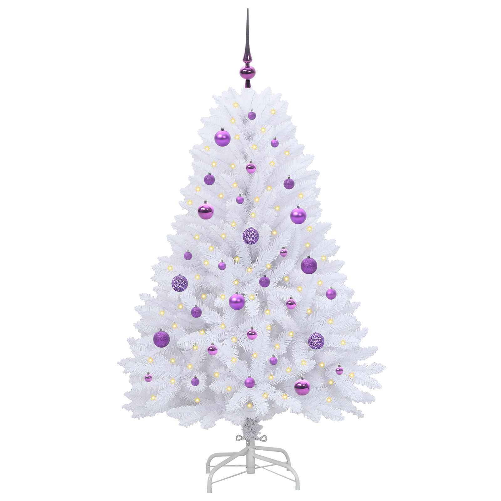 Sapin de Noël Artificiel à Branches Articulées Blanc 150 cm - XIOS