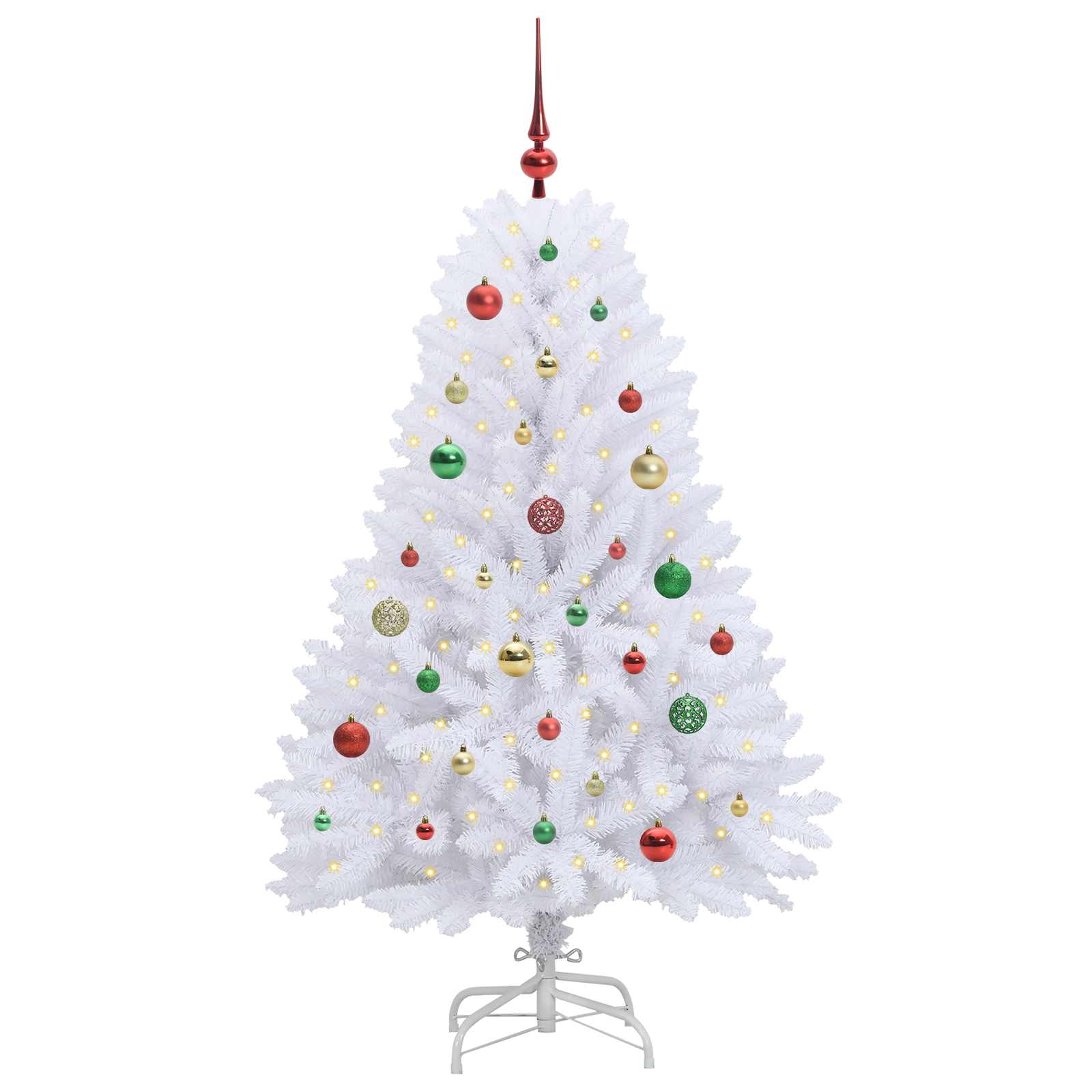 Sapin de Noël Artificiel à Branches Articulées Blanc 150 cm - XIOS