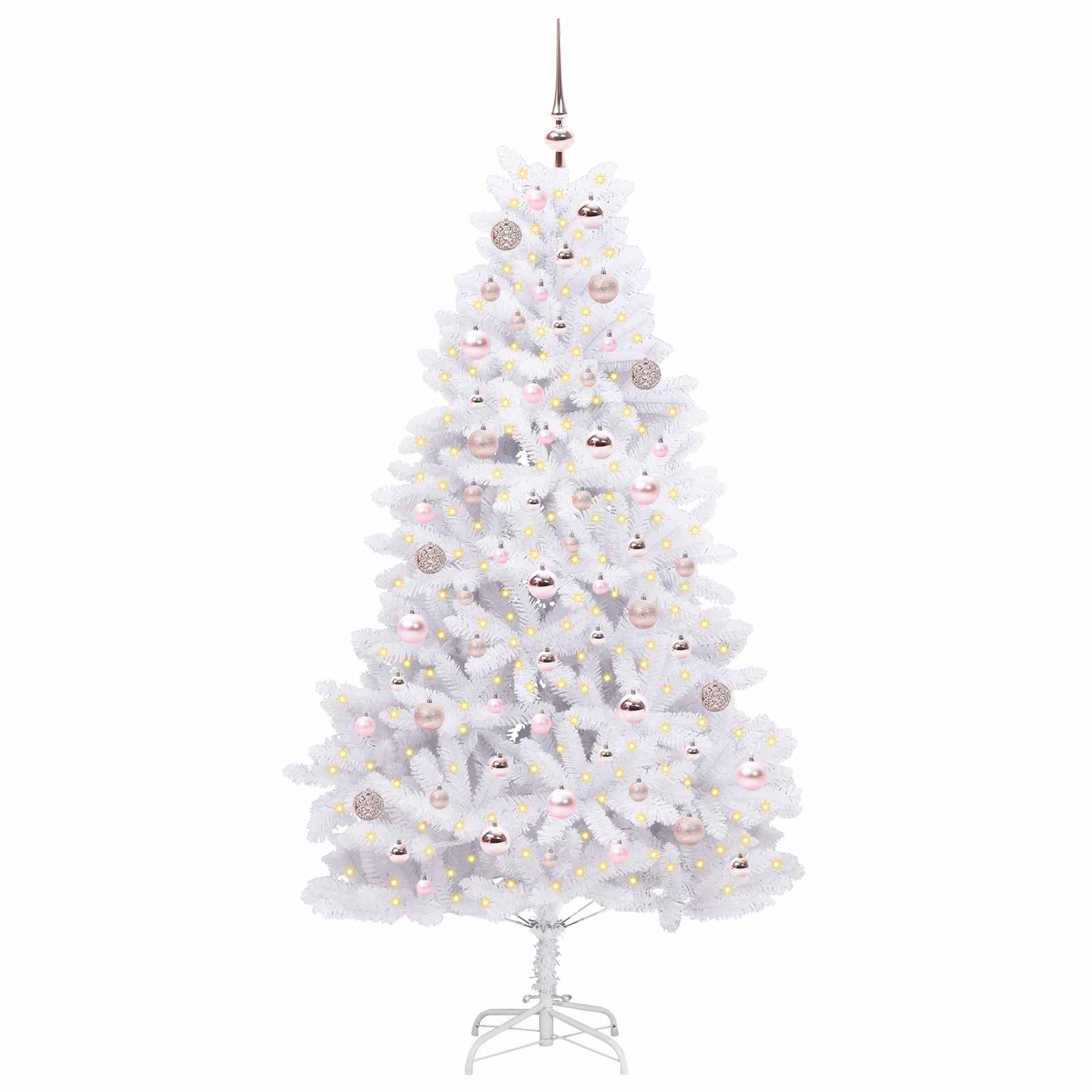 Sapin de Noël Artificiel à Branches Articulées Blanc 180 cm - XIOS