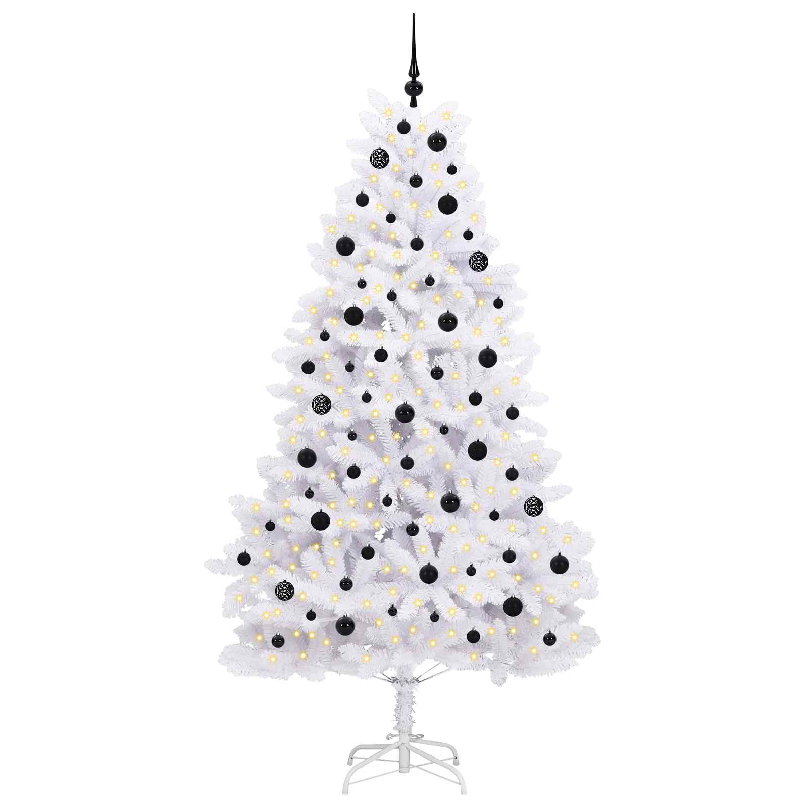 Sapin de Noël Artificiel à Branches Articulées Blanc 210 cm - XIOS